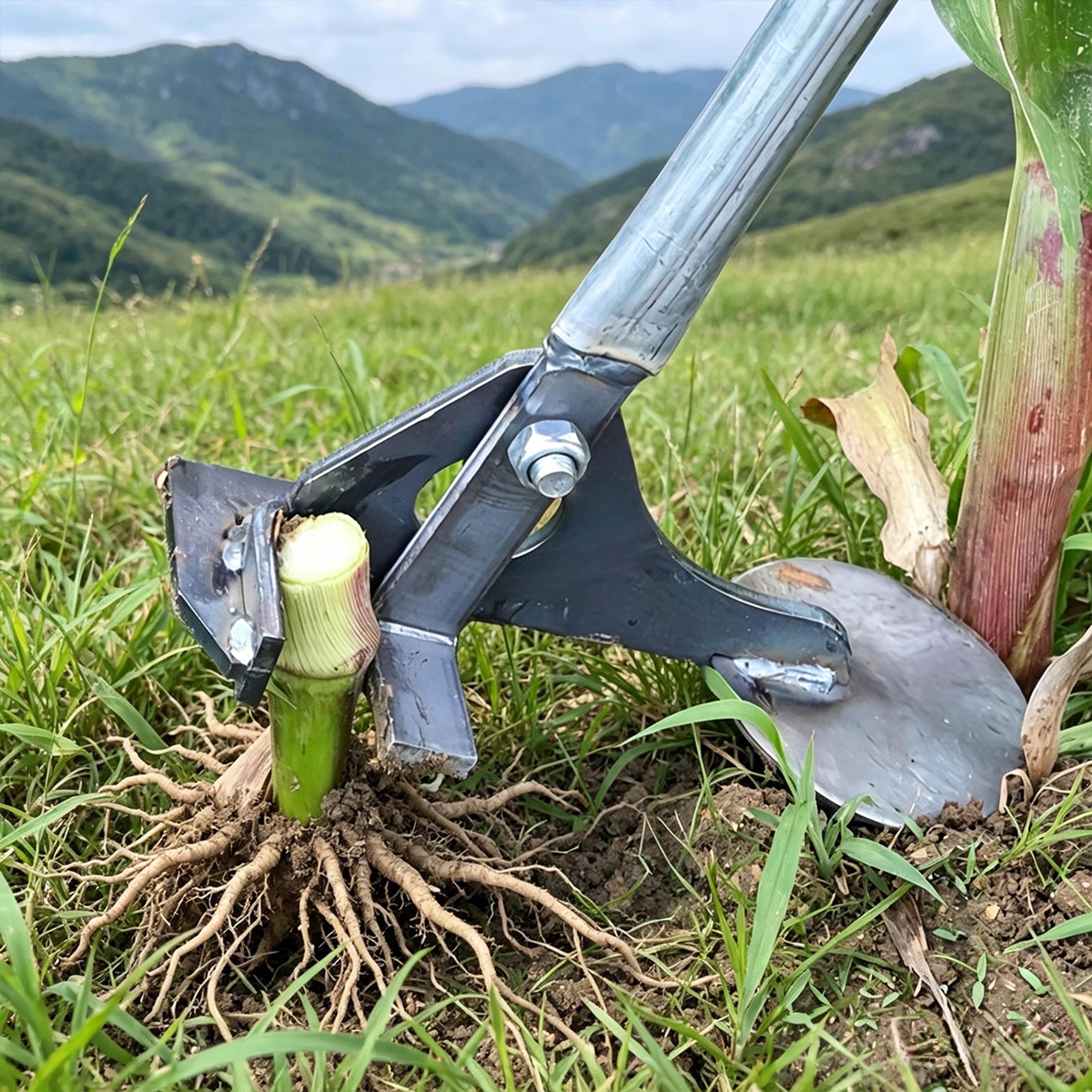 heavy duty root puller & weed removal tool for manual stalk and tree stump removal