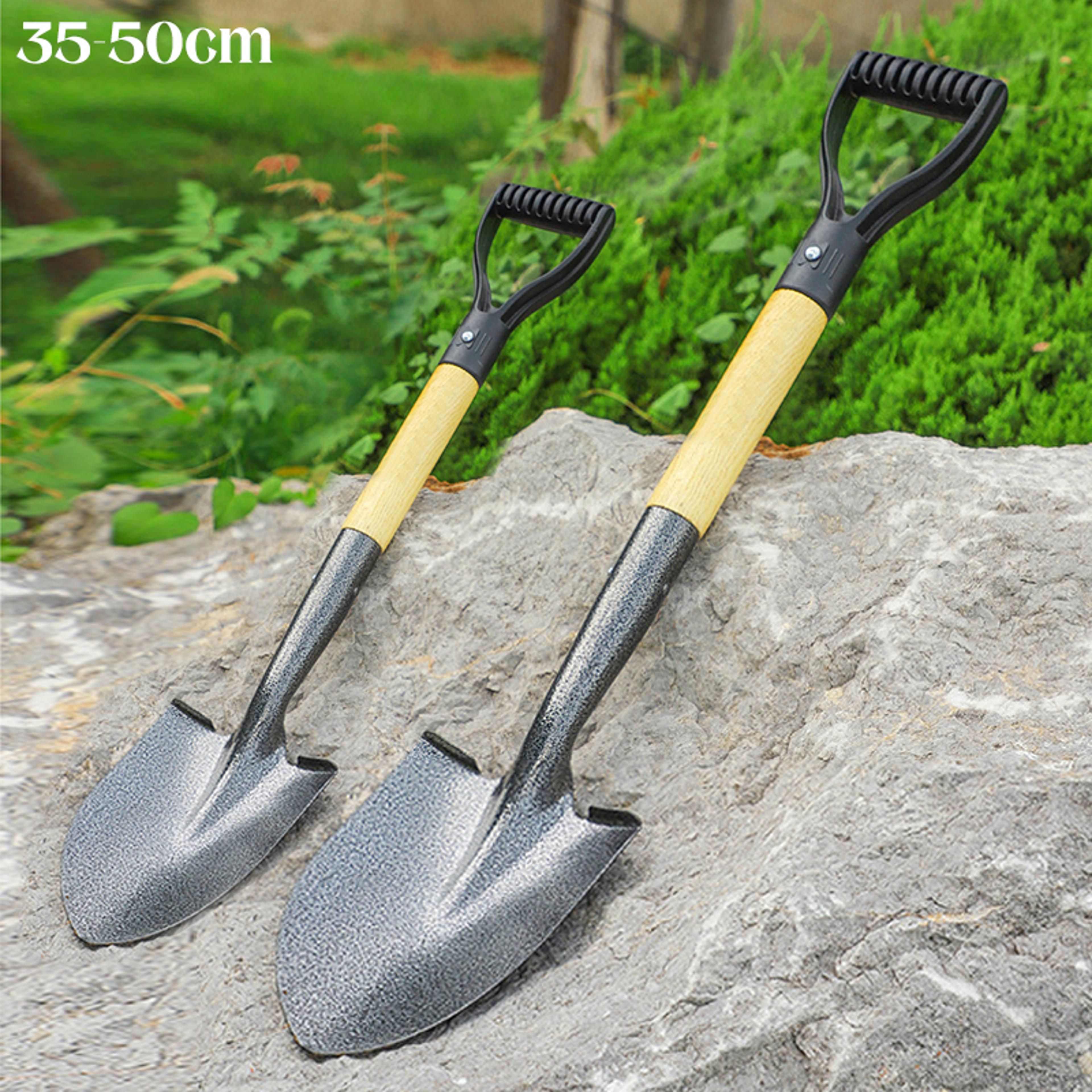 heavy duty garden trowel 50cm manganese steel shovel for digging, gardening & camping
