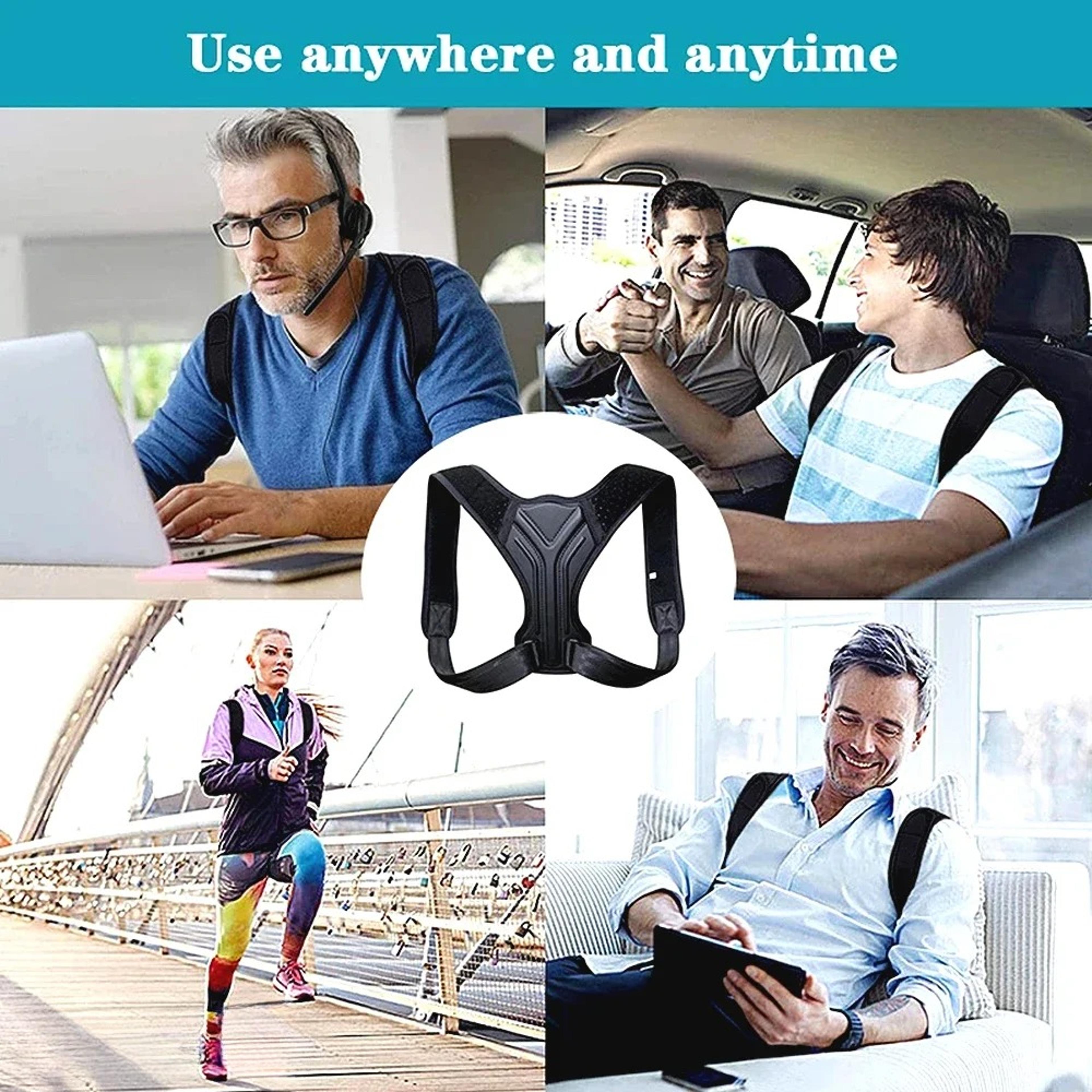 Adjustable Posture Corrector Belt With Clavicle Spine Support For Back Shoulder Alignment And Upper 4