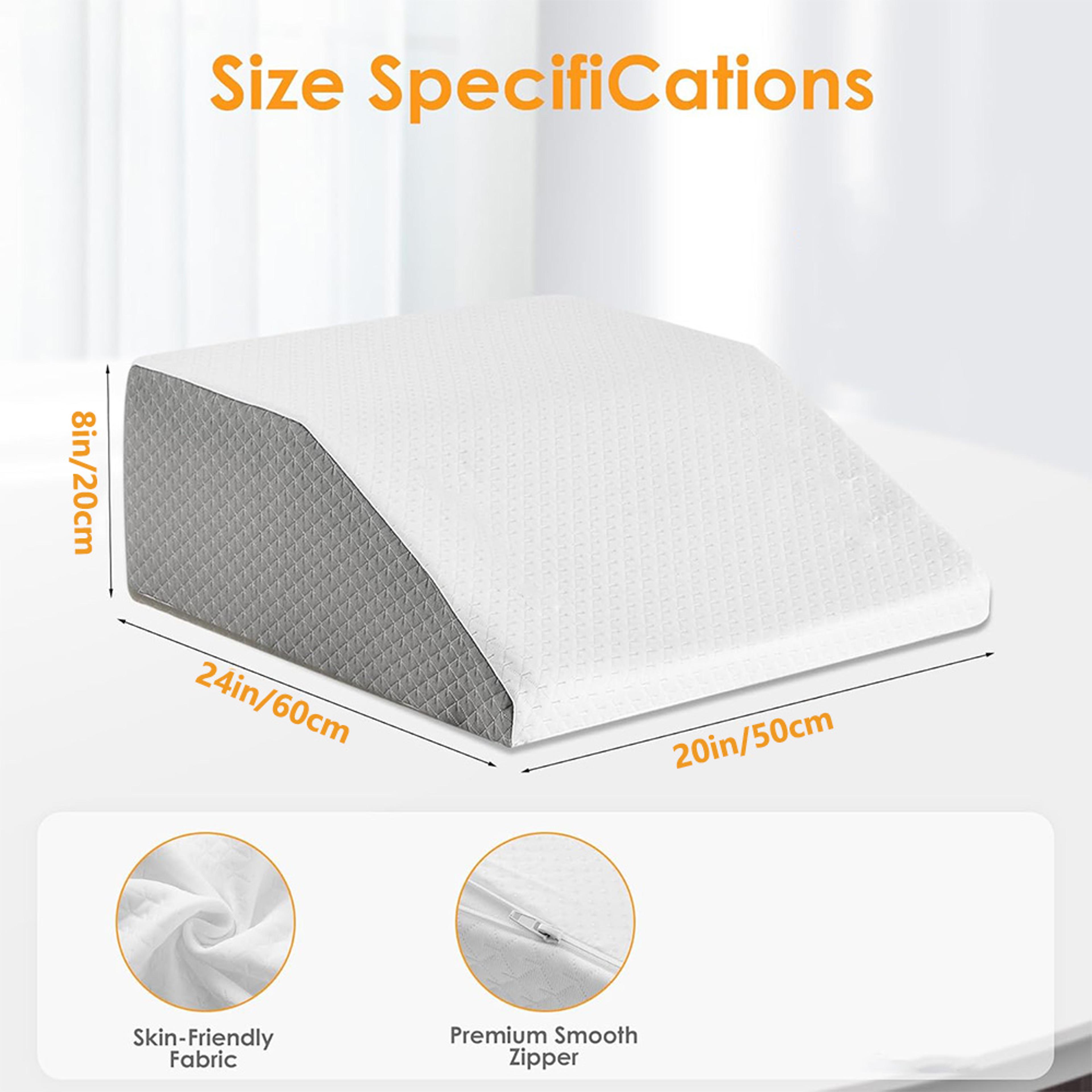 ErgoLift Memory Foam Leg Elevating Pillow Wedge For Side Sleeping Relief And Circulation Support 5