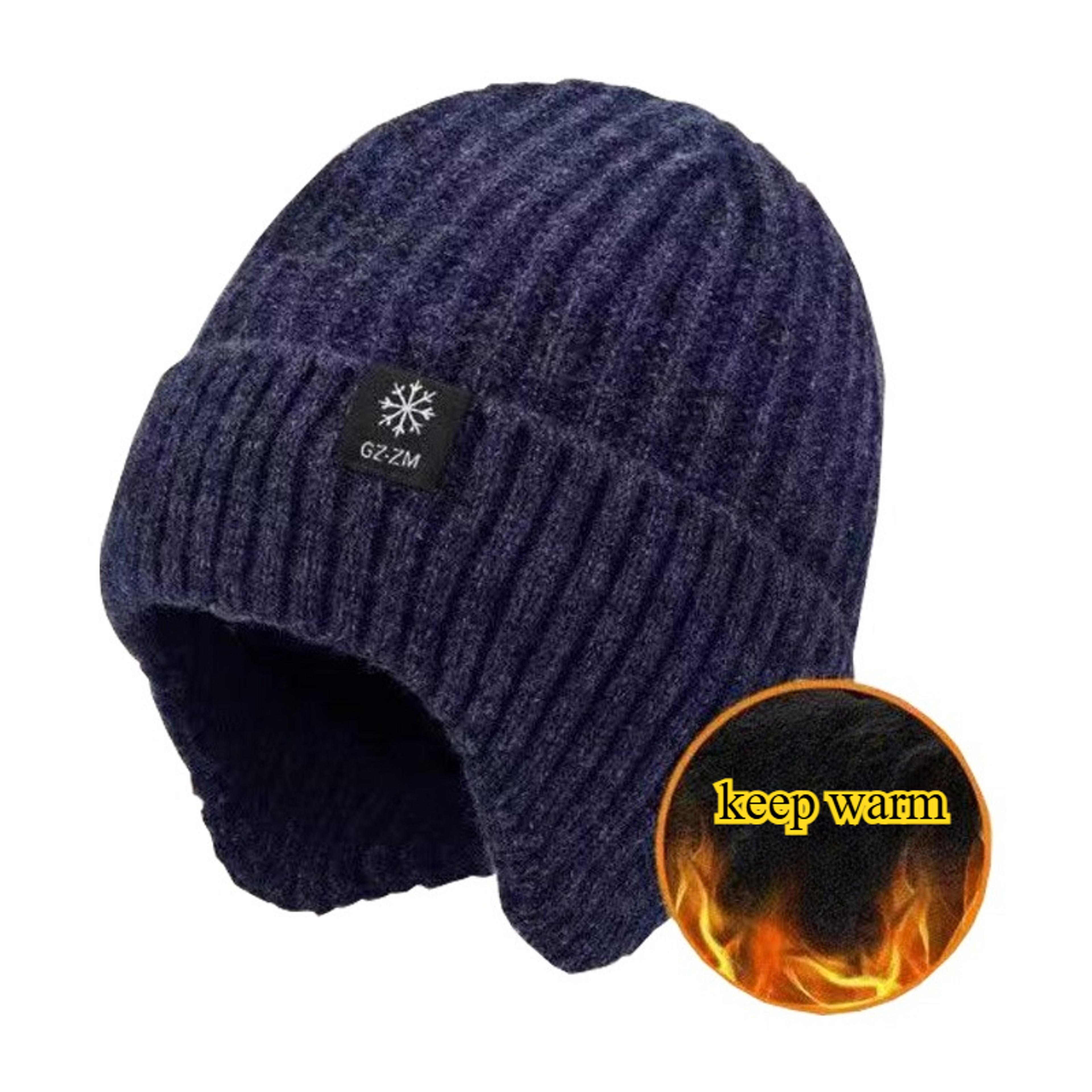 Faux Fur Lined Winter Bomber Hat With Ear Flaps Warm Cycling Trapper Cap 5