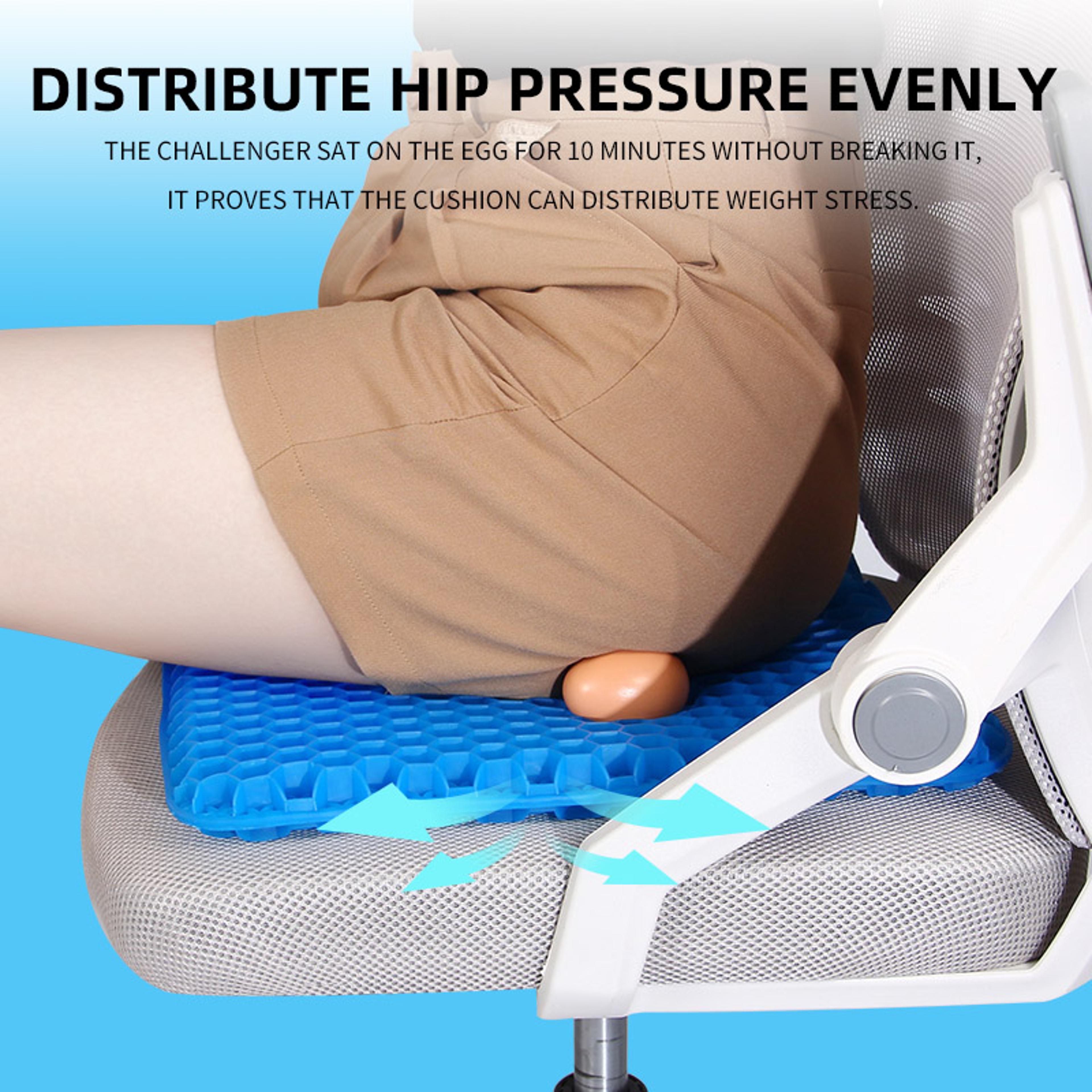 Breathable Honeycomb Gel Seat Cushion For Tailbone Support And Long Sitting Comfort 5