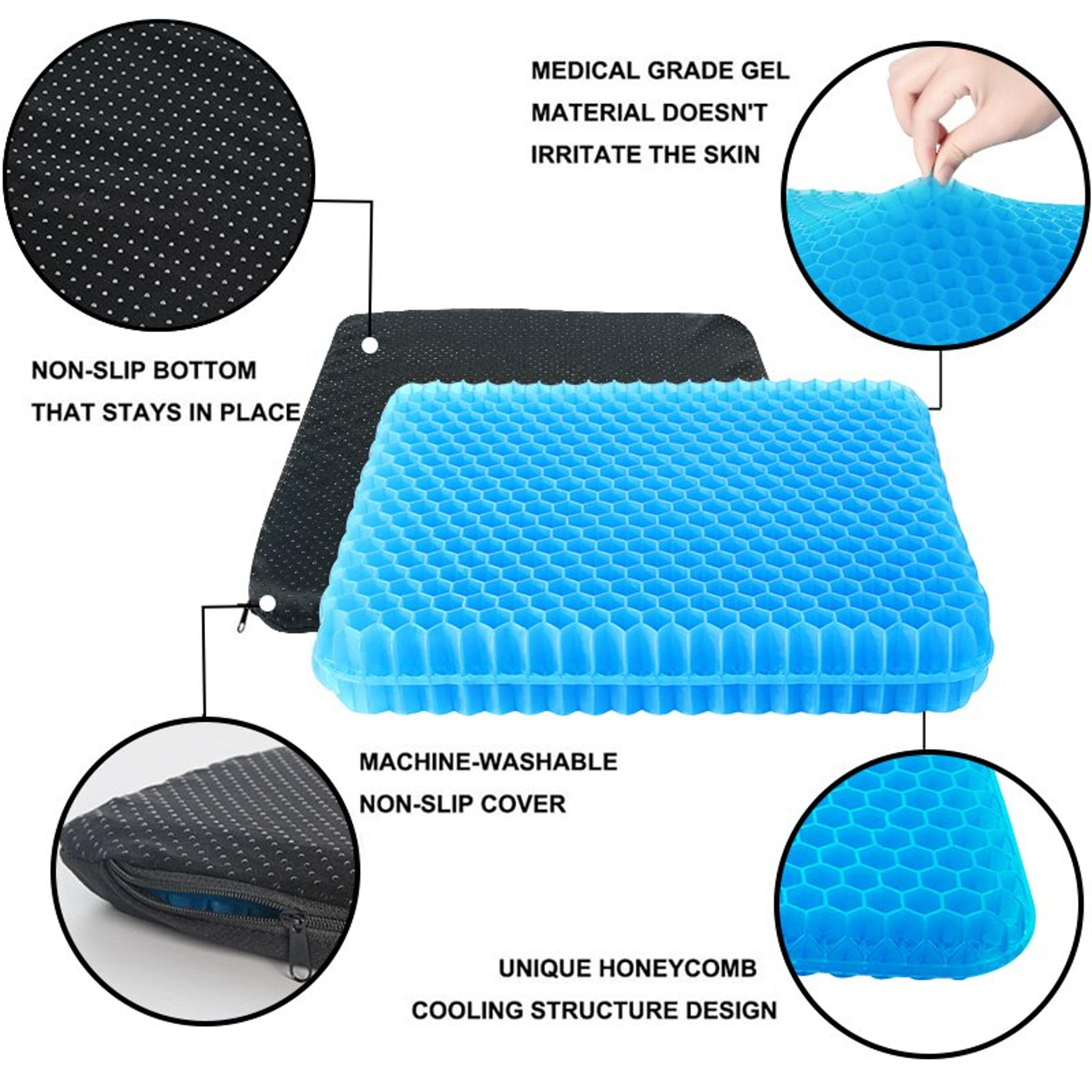 ErgoCool Honeycomb Gel Seat Cushion For Long Sitting  Breathable Pressure Relief Seat Cushion For O 5