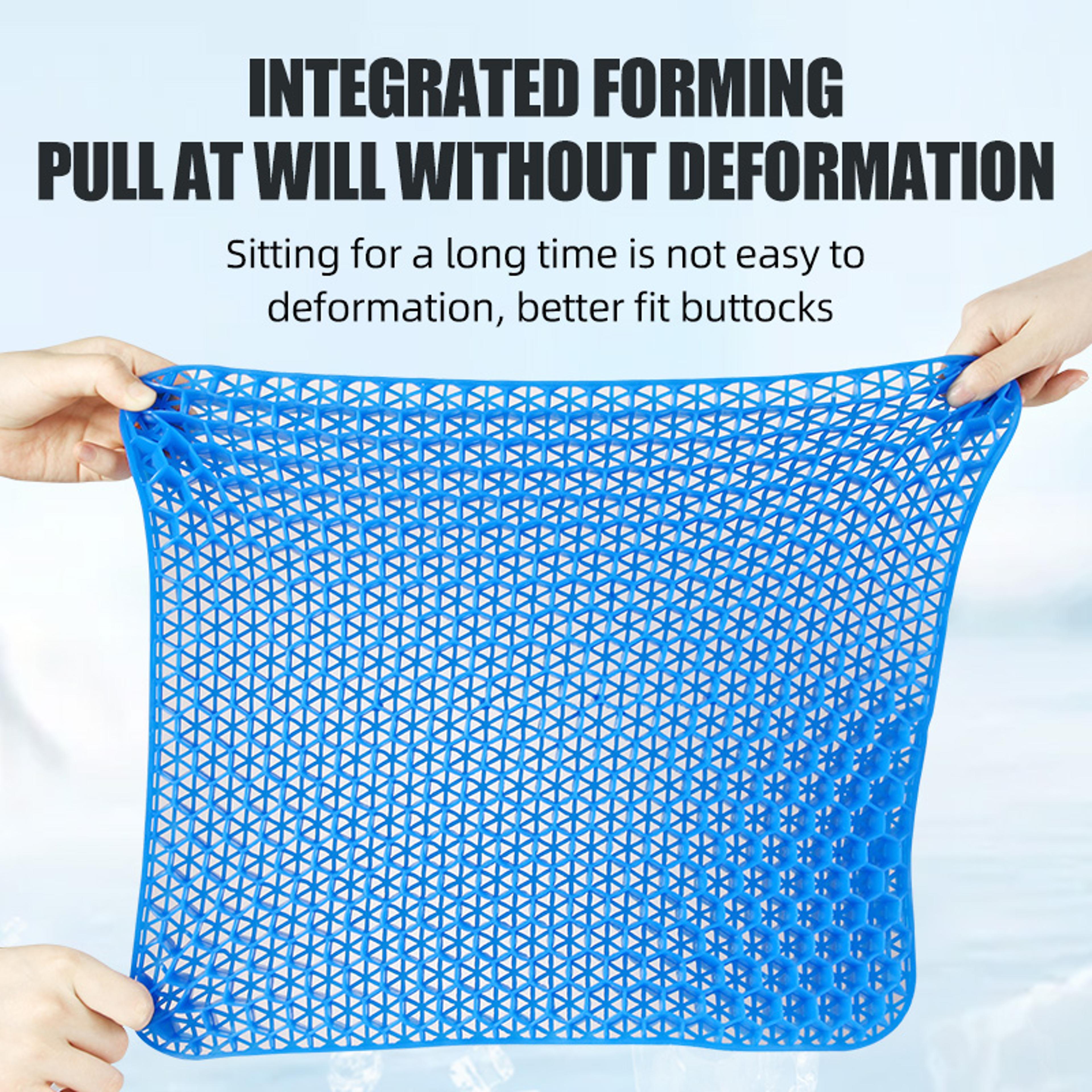 3D Cooling Honeycomb Gel Seat Cushion For Car And Office Breathable Pressure Relief Chair Pad 4
