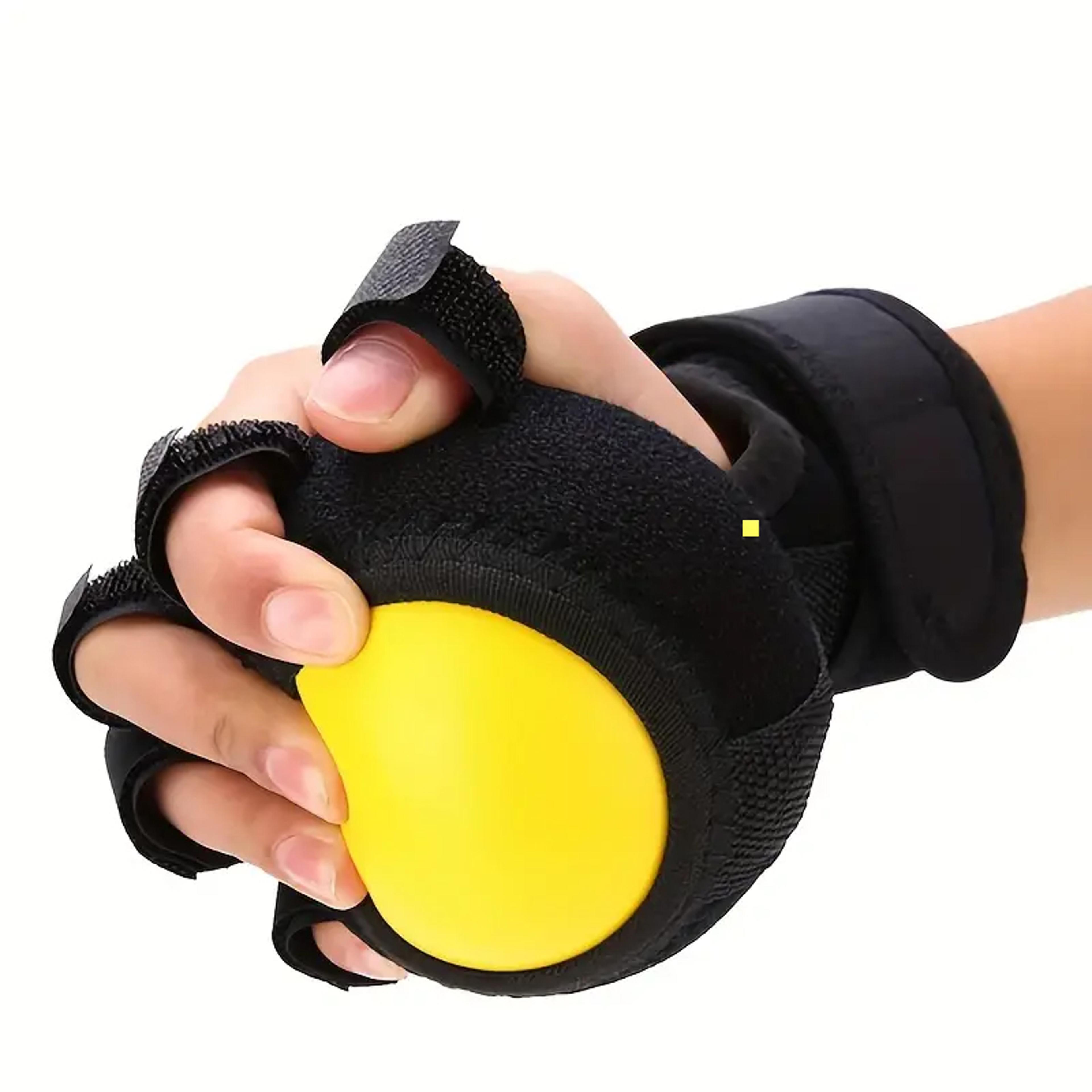 Adjustable Hand Rehabilitation Ball With Splint Support For Stroke Recovery And Finger Strength Tra