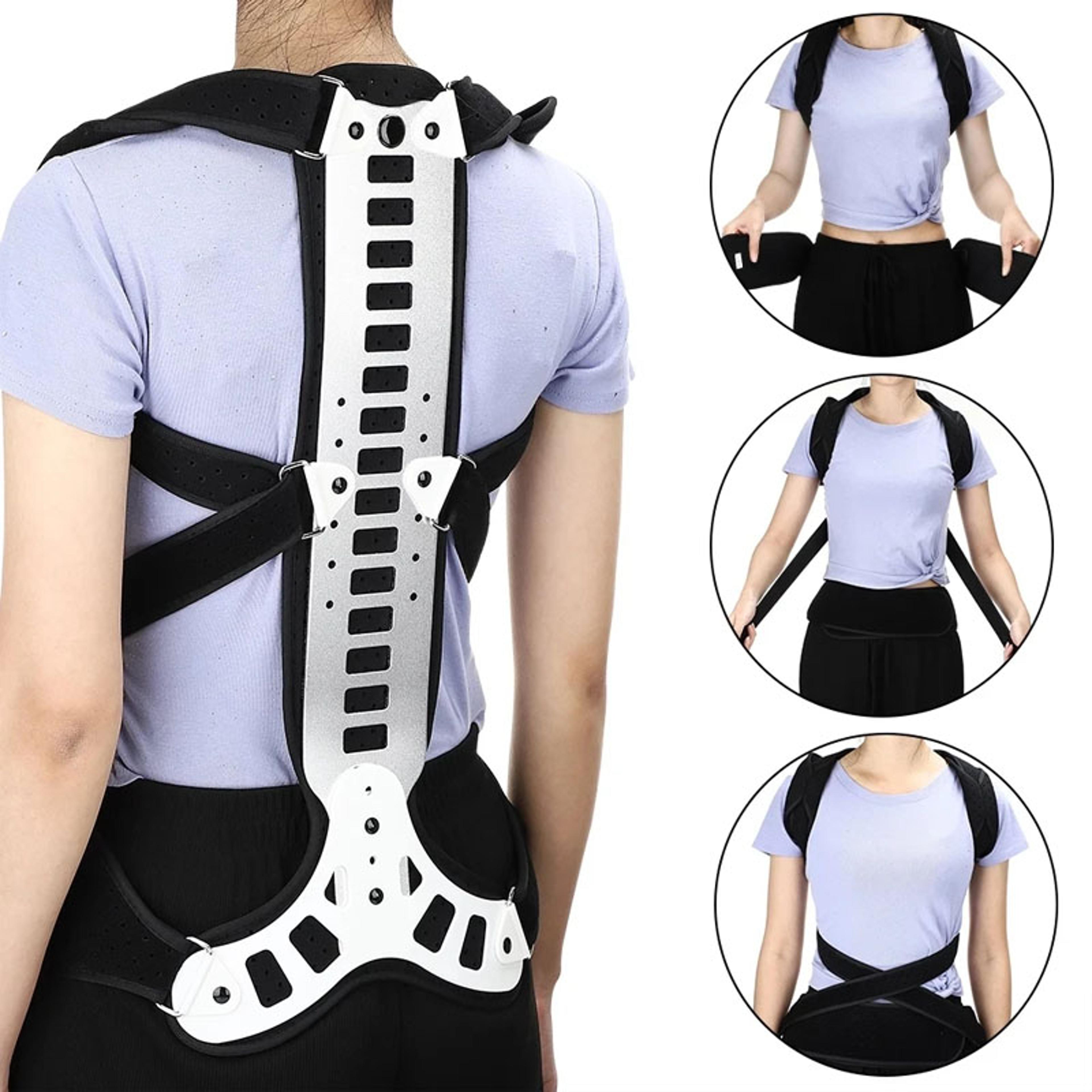 Adjustable Back Brace Posture Corrector Spine Support Trainer For Men And Women With Breathable Com