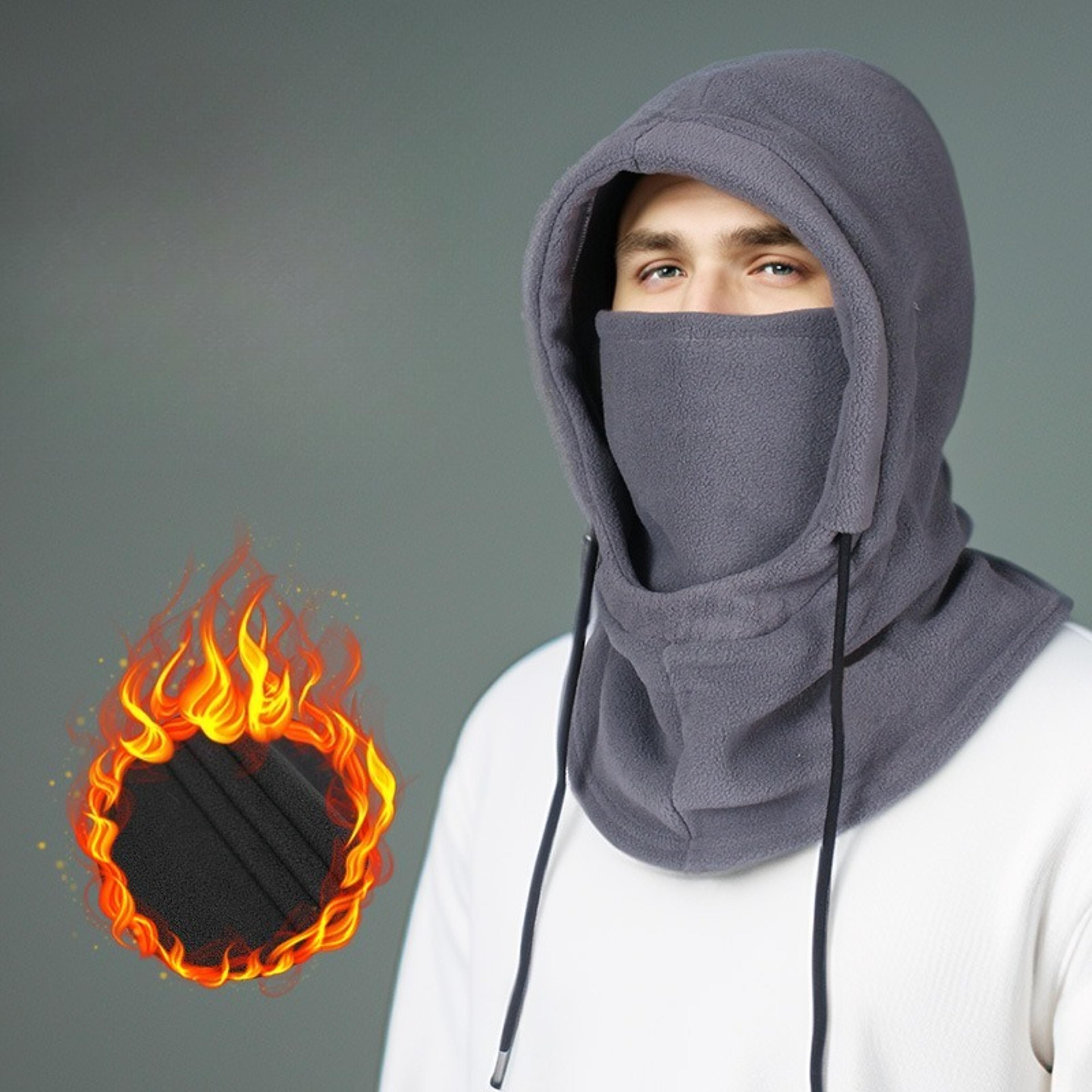 Thermal Fleece Balaclava Hood Windproof Winter Face Mask Neck Warmer For Men And Women Outdoor Ski  1