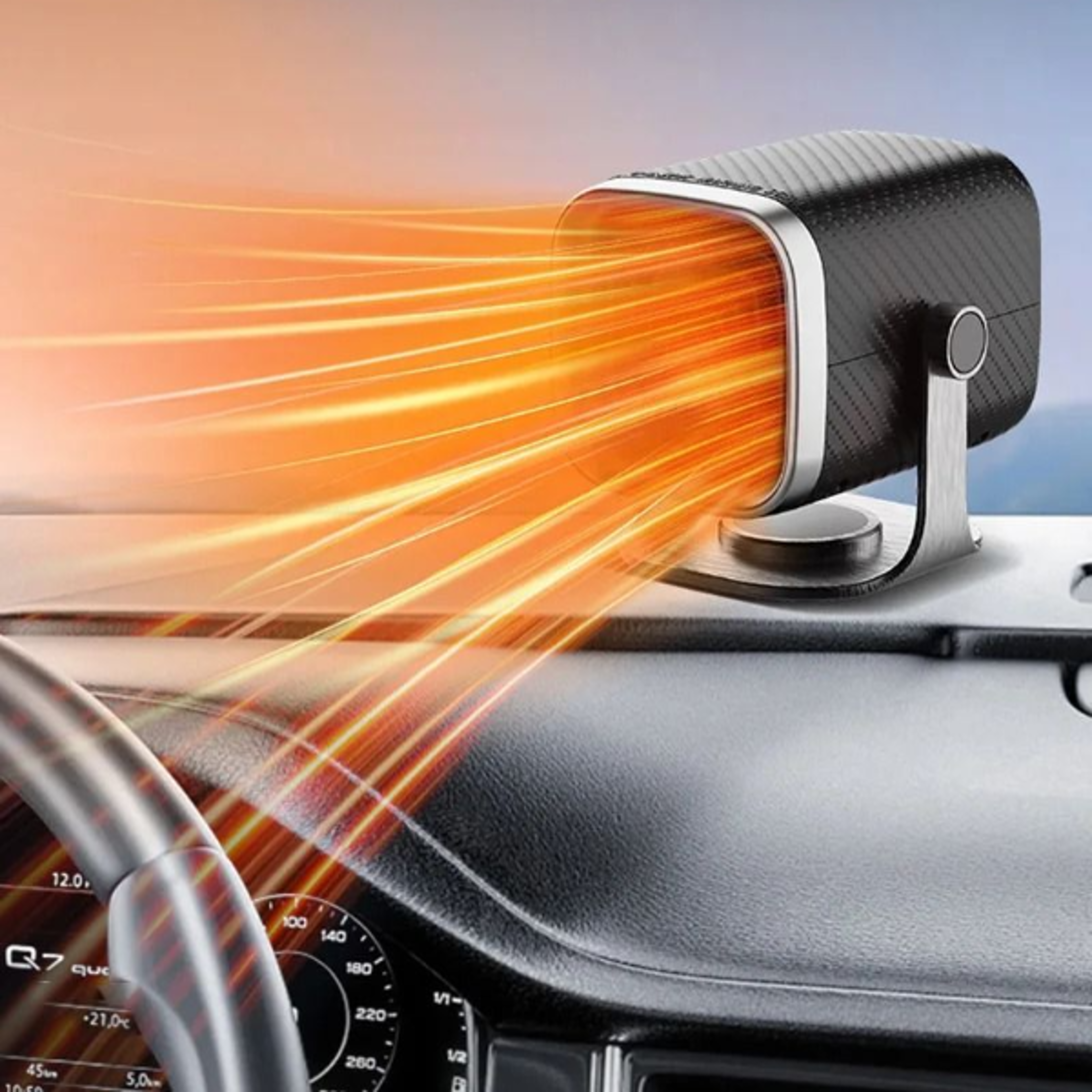 portable car heater windshield defroster quick heat demister winter driving essential