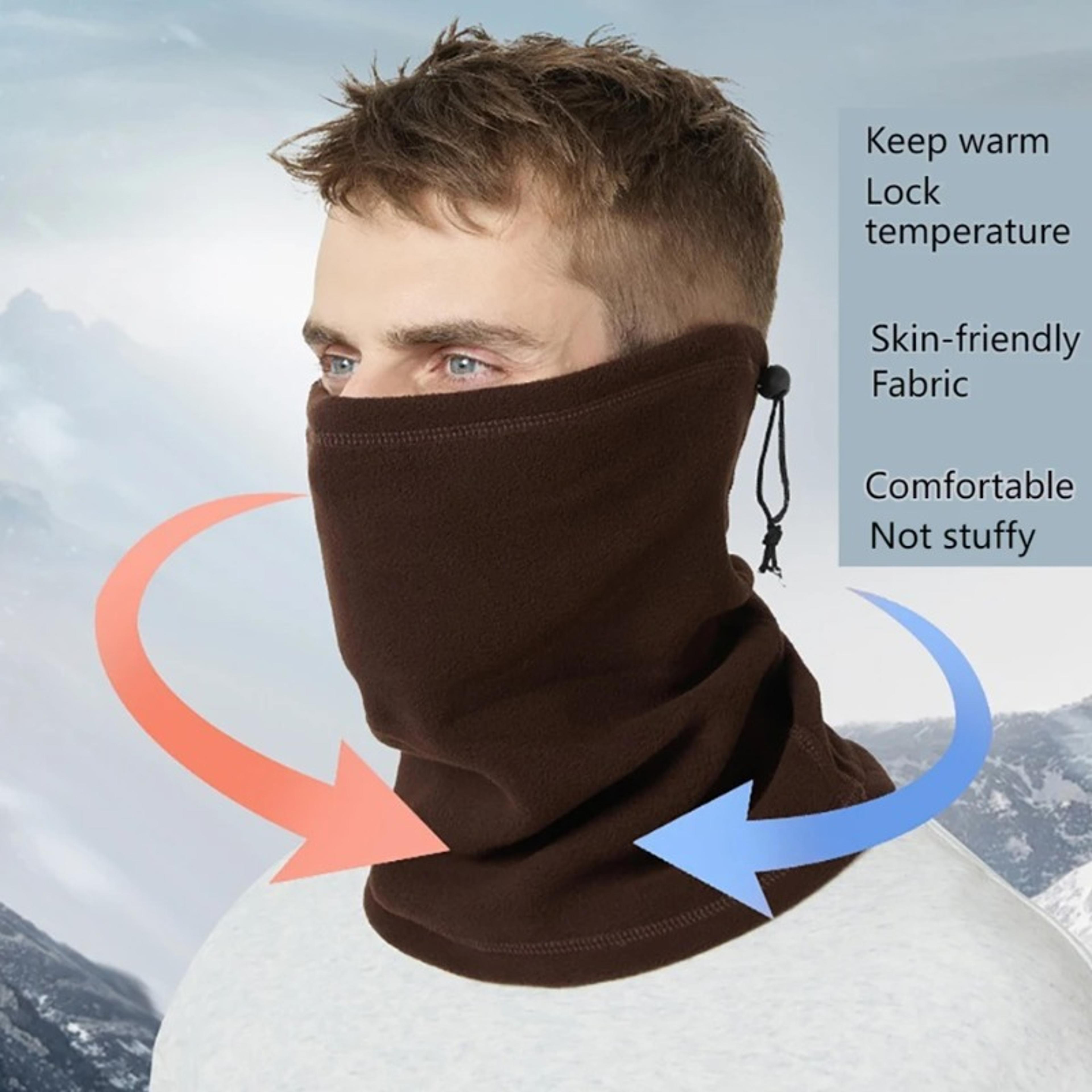 Windproof Polar Fleece Winter Neck Gaiter Face Mask For Skiing Cycling Hiking Cold Weather Protecti 1