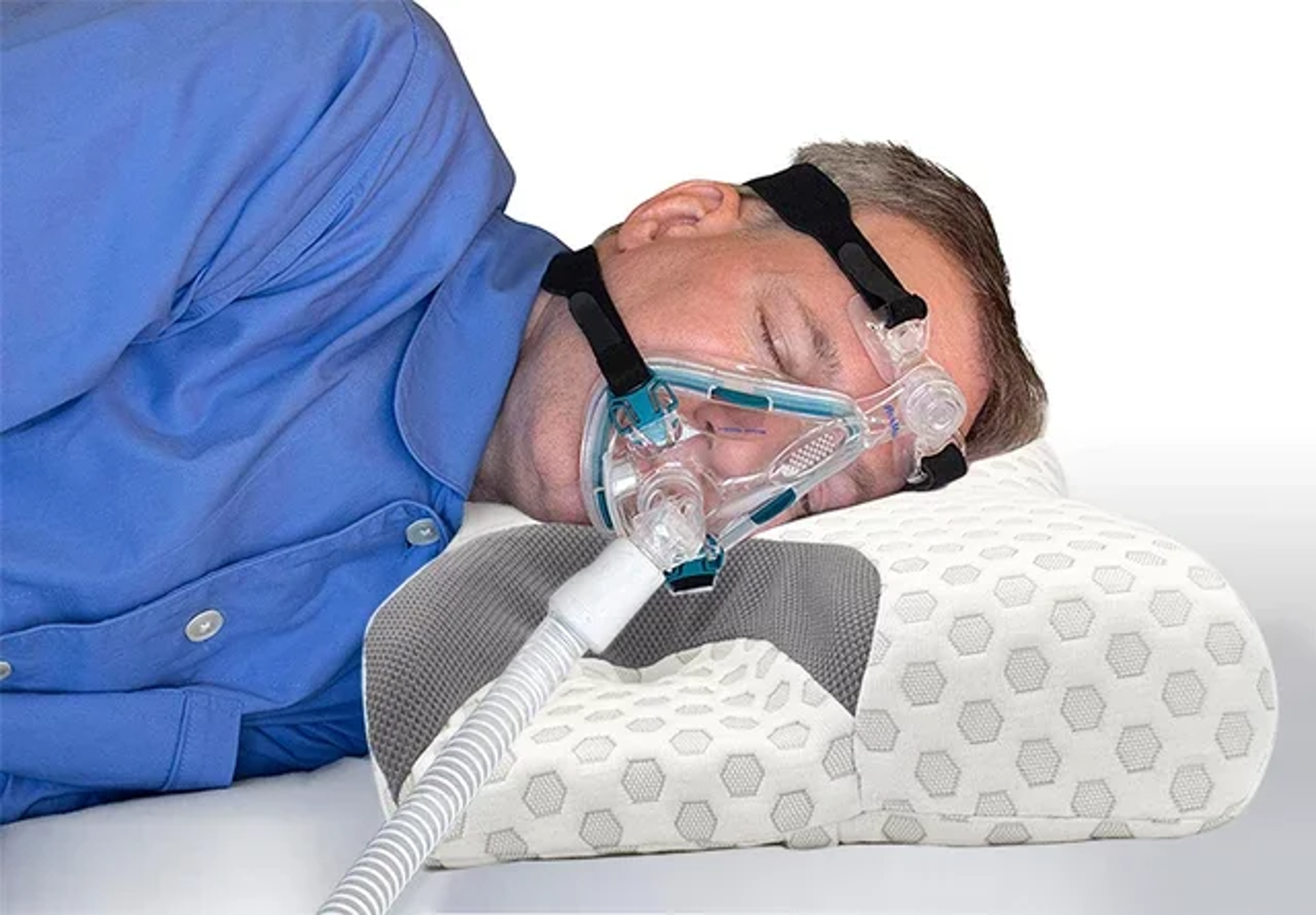 Ergonomic CPAP Pillow Memory Foam Contour Support For Sleep Apnea Mask Comfort And Pressure Relief 3