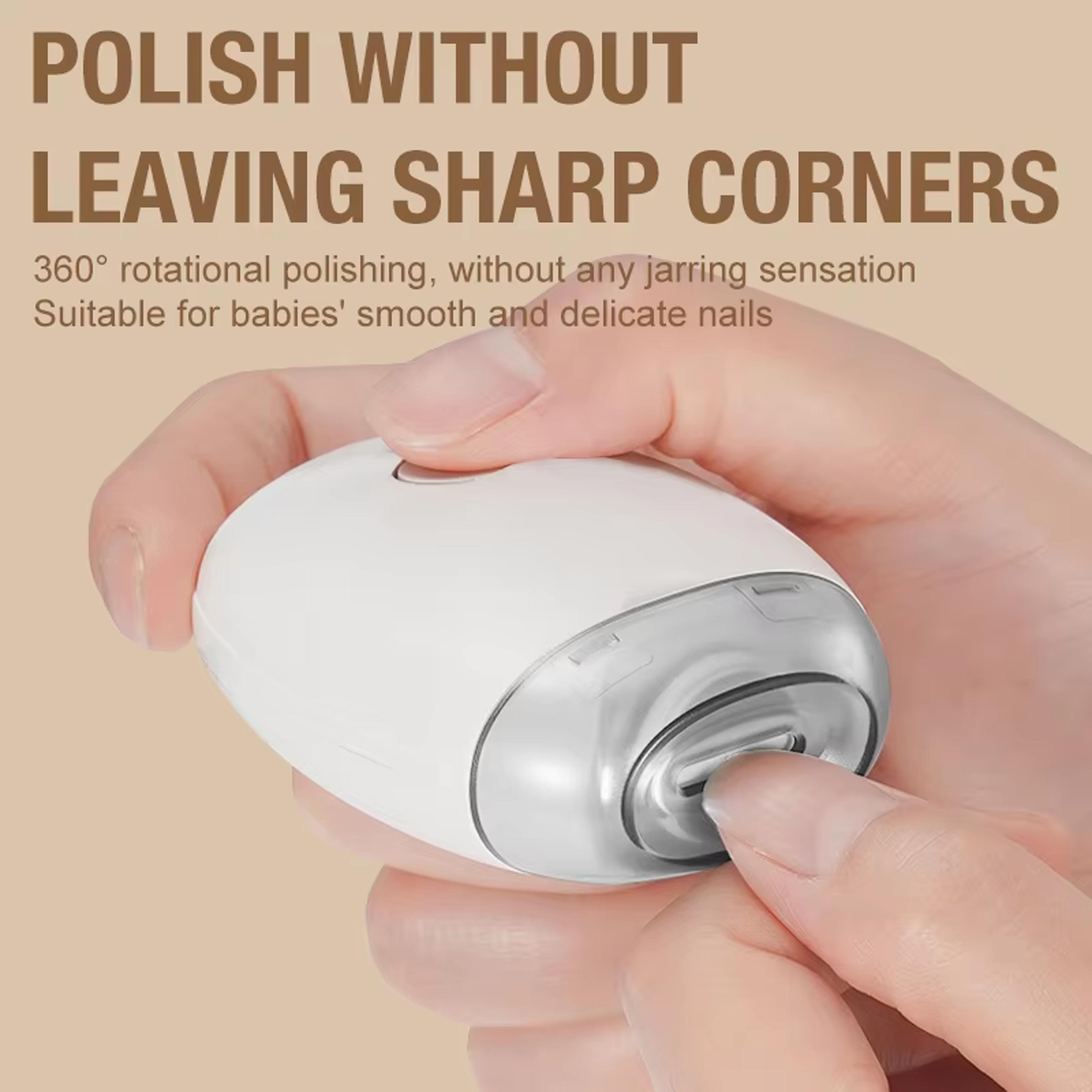Electric Nail Clipper With LED Light Automatic Nail Grinder For Baby And Adults 4