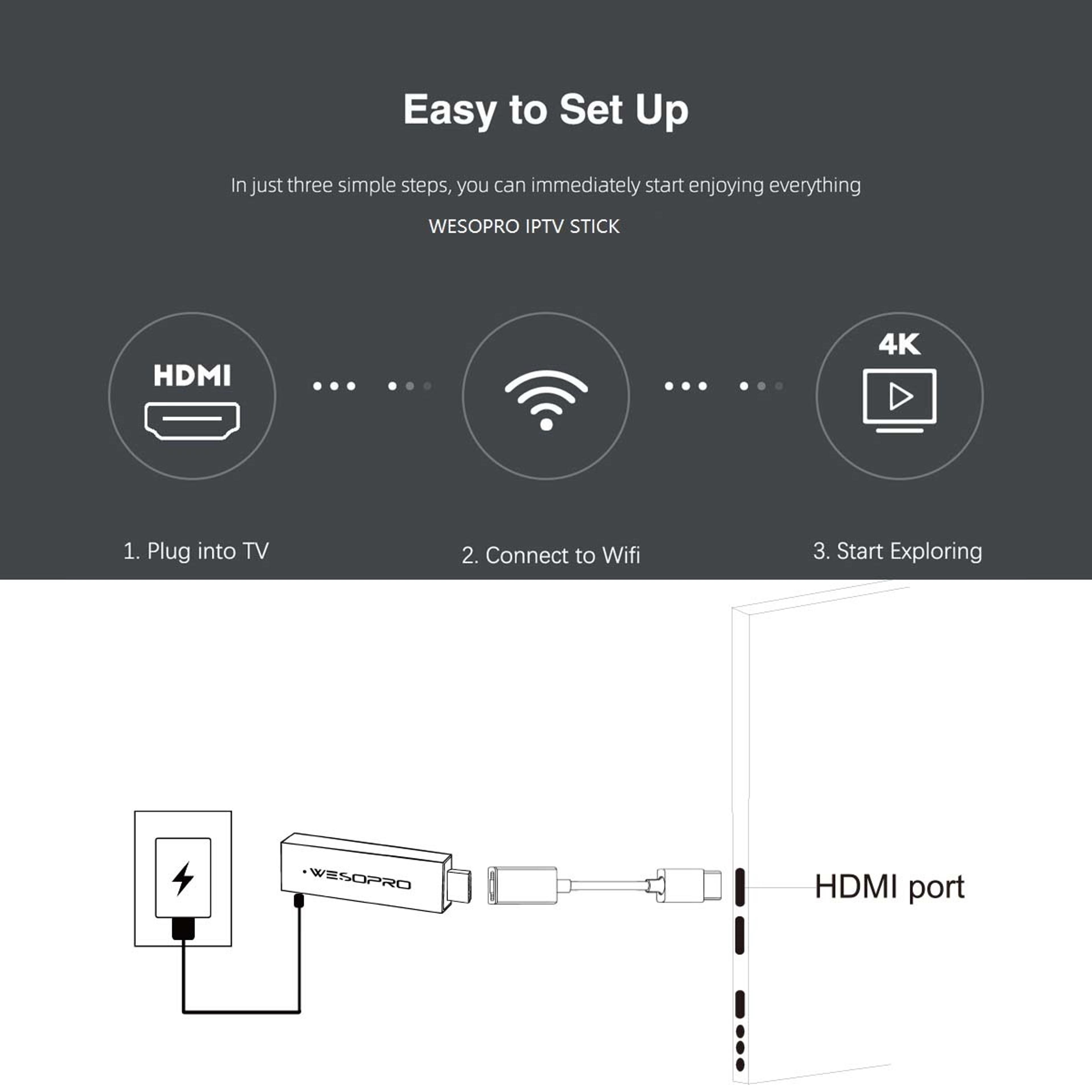 4K Android TV Stick With WiFi 6 And Bluetooth 50 Smart TV Dongle 5