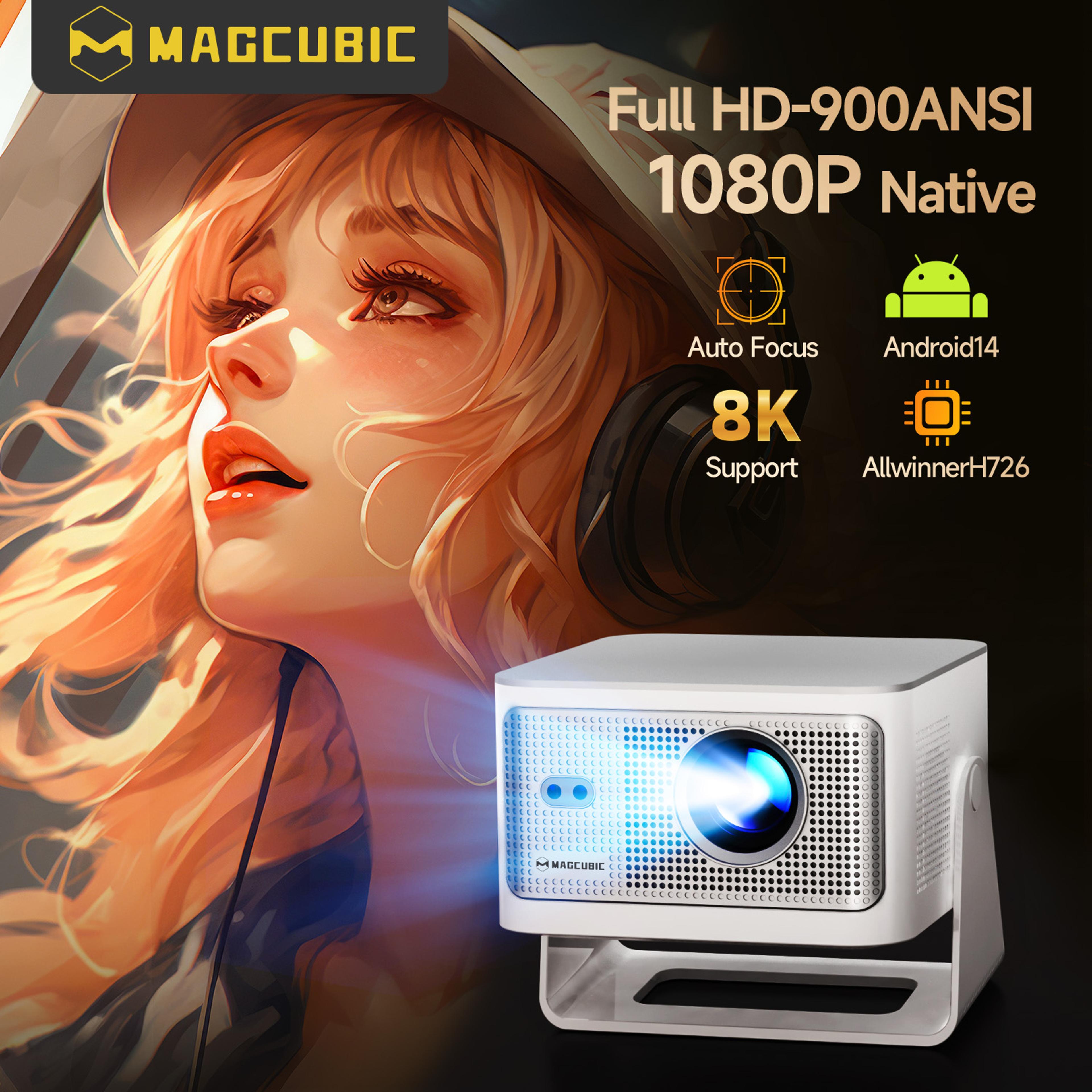 4K Projector Portable Outdoor Cinema With Android 14 Auto Focus 1080P Projector WiFi 6 Bluetooth 1