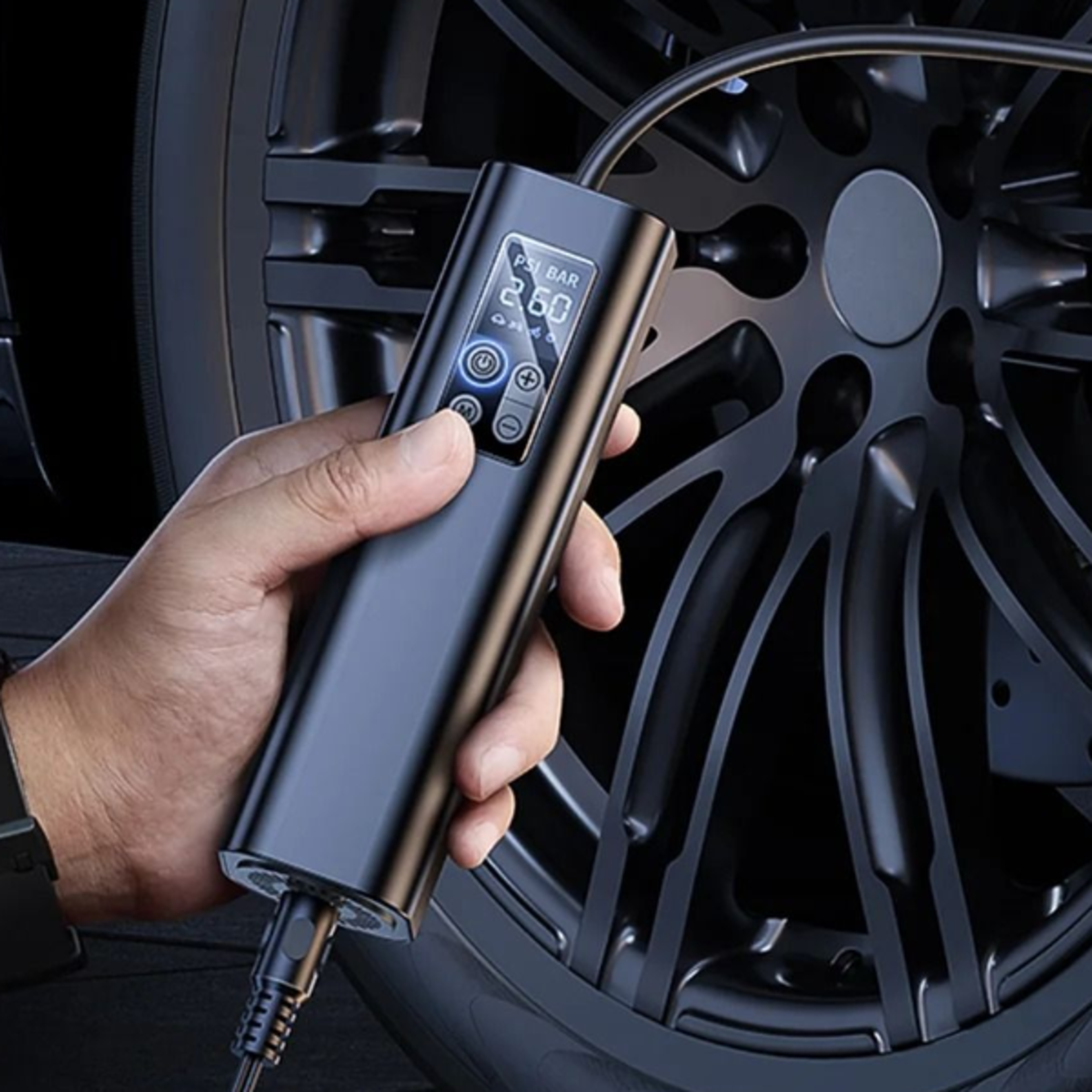 smartdrive portable tire inflator digital car air compressor smart tire pump