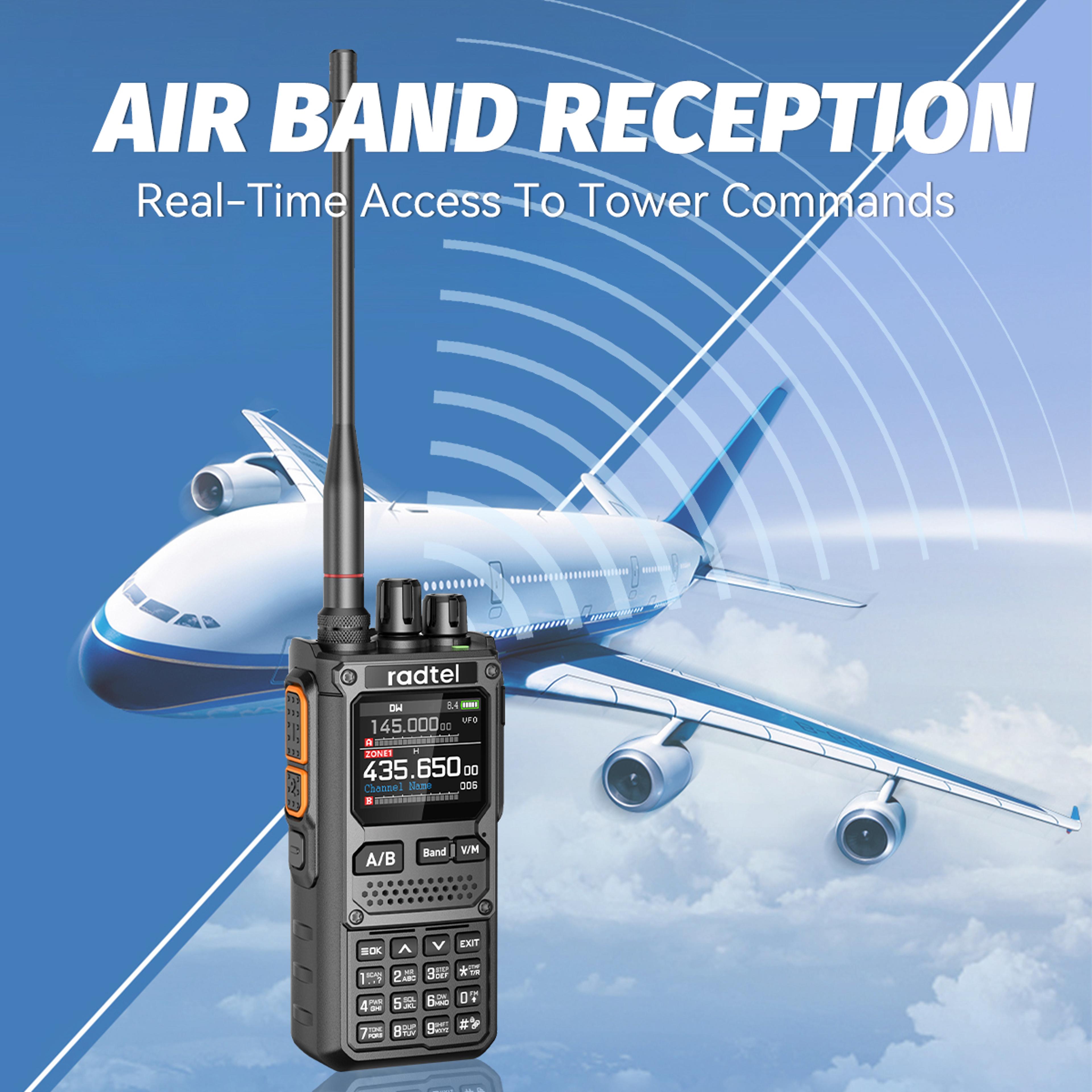 Walkie Talkie Long Range Bluetooth Ham Radio With NOAA Weather And Multi Band Receiver 5