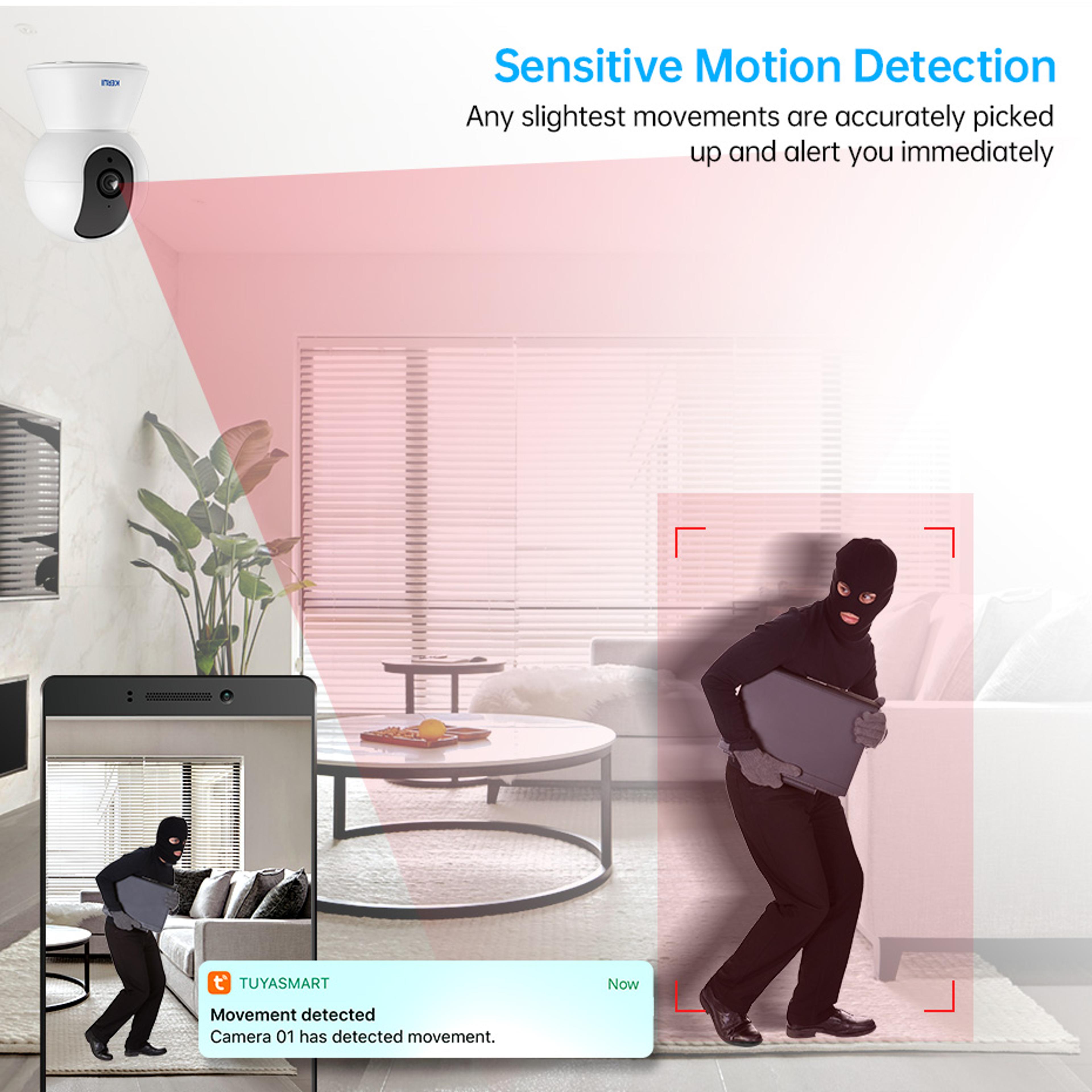 AI AutoTracking WiFi Security Camera With Color Night Vision 5MP Smart Indoor Surveillance Camera 2