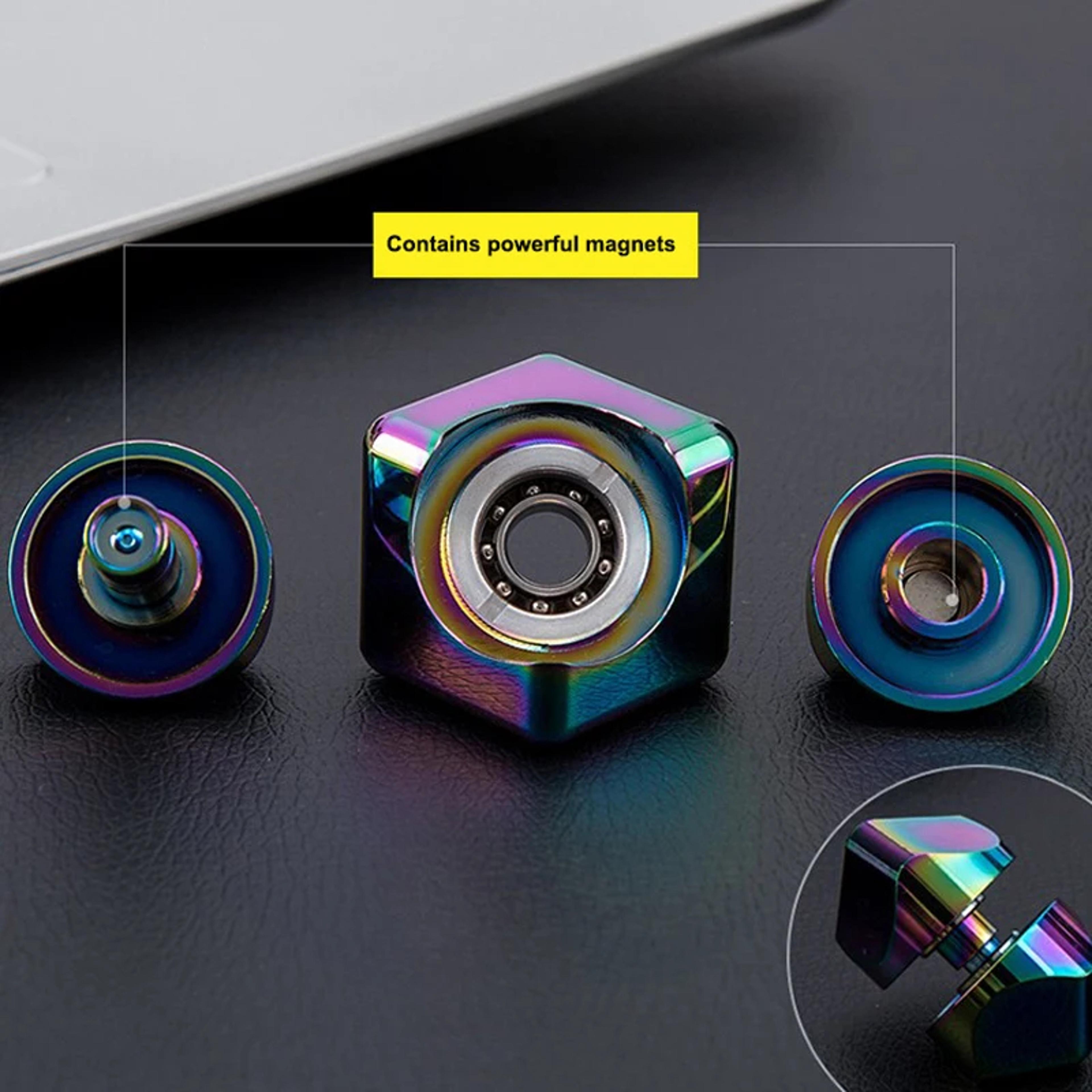 Alloy Cube Spinner Fidget Toy Portable Stress Relief For Adults Office  Travel 1