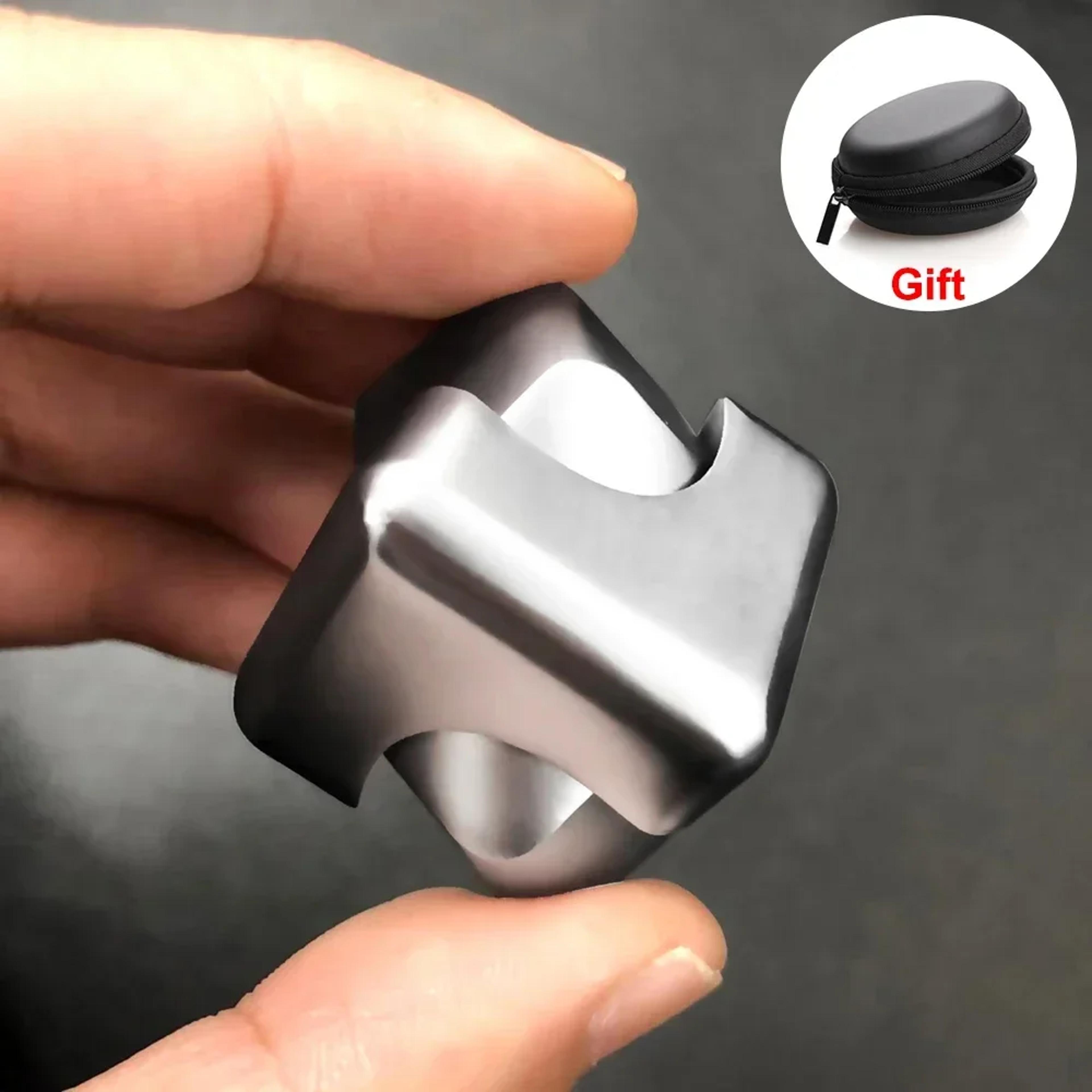 Alloy Cube Spinner Fidget Toy Portable Stress Relief For Adults Office  Travel 6
