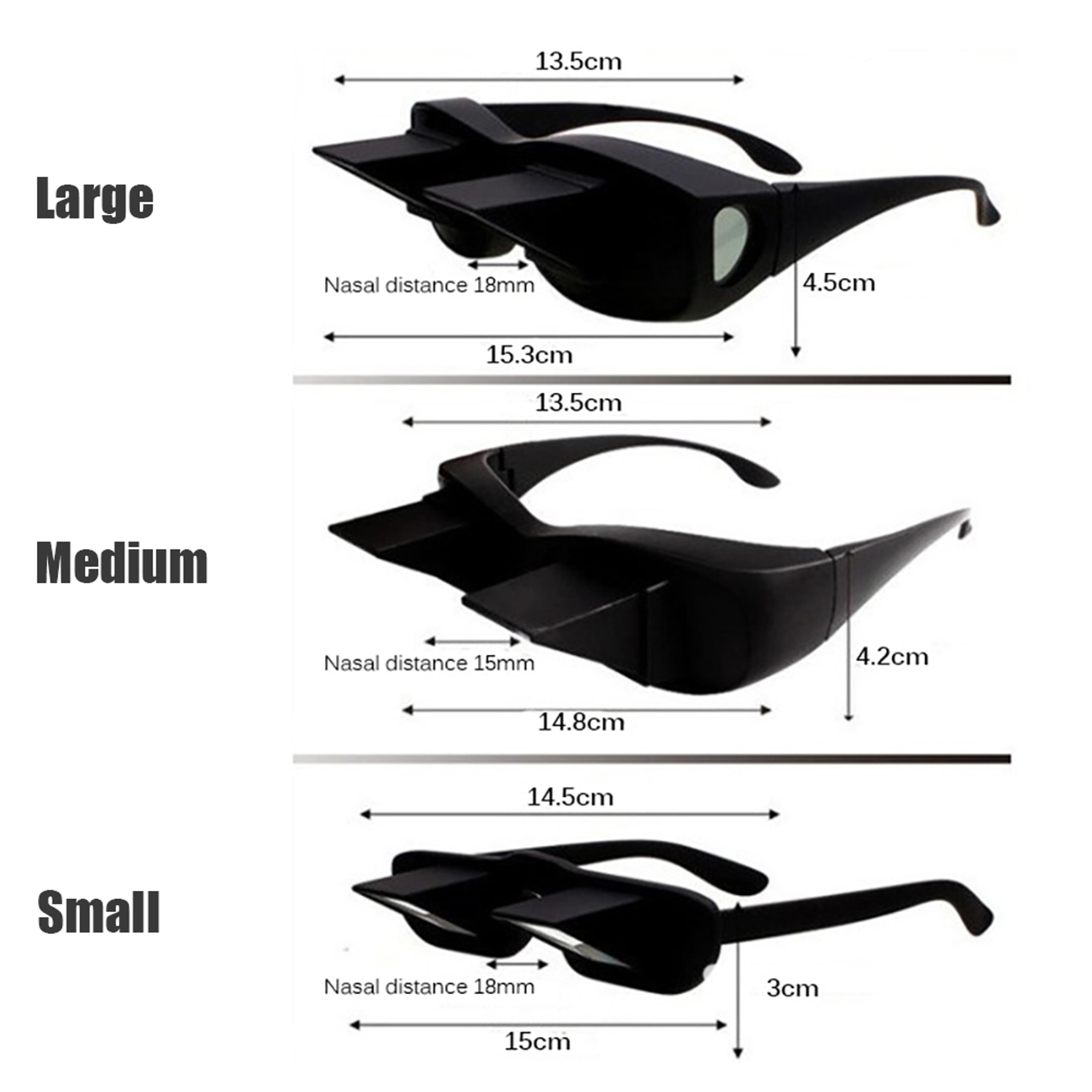 Prism Spectacles For Reading  TV Viewing Comfortable Horizontal Viewing Glasses For Bed Rest 2