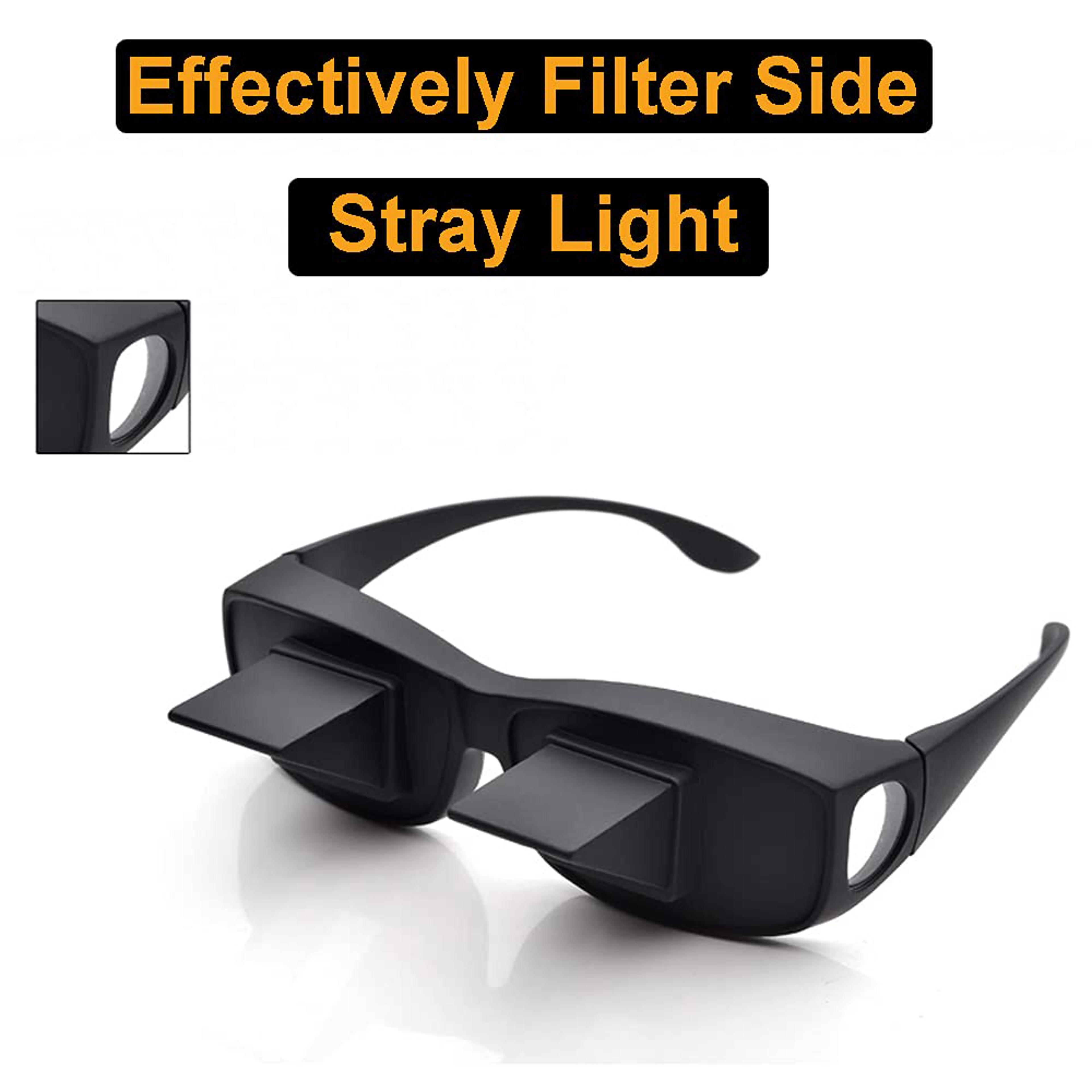 Prism Spectacles For Reading  TV Viewing Comfortable Horizontal Viewing Glasses For Bed Rest 4