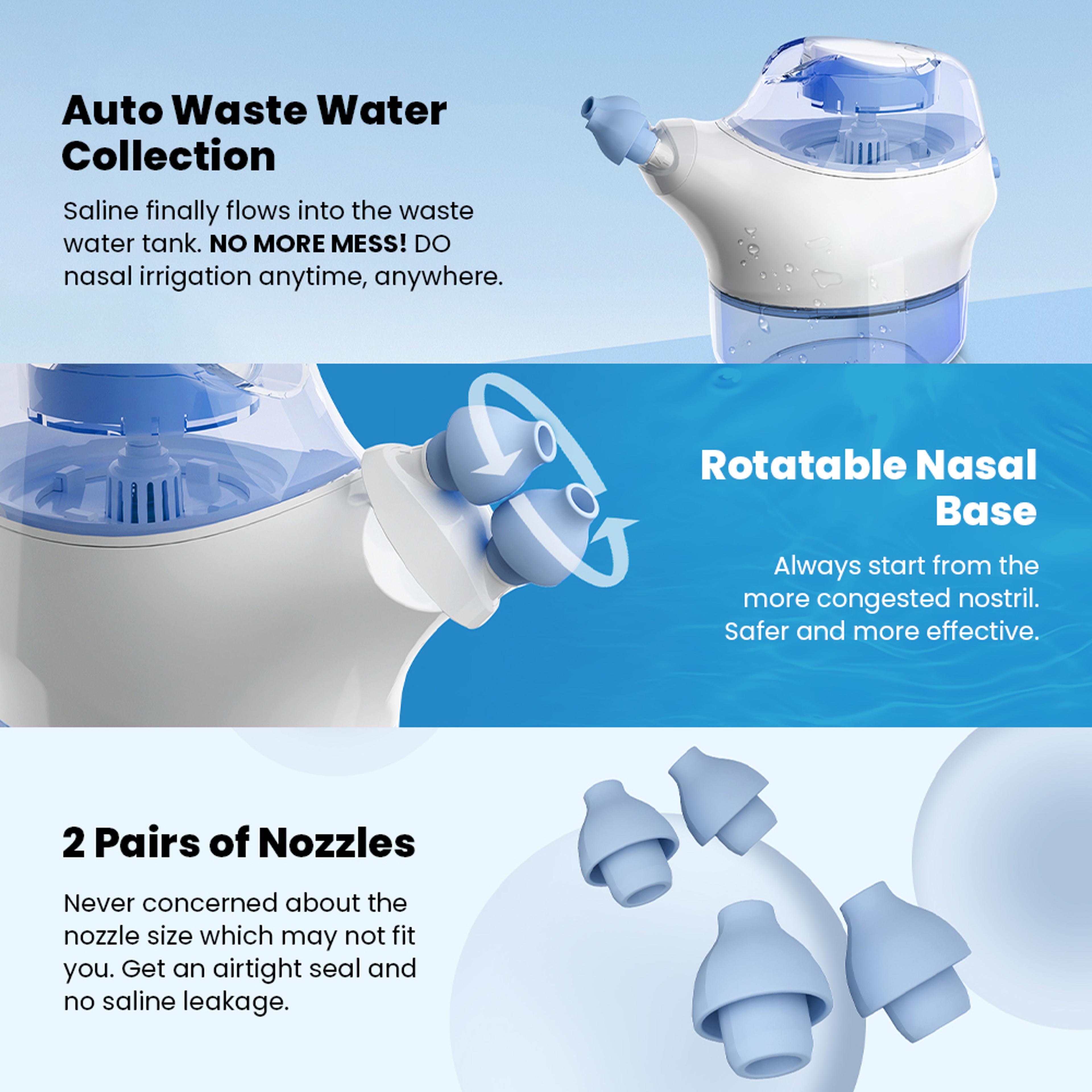 Electric Nasal Irrigator Sinus Rinse Machine Nose Cleaner 5