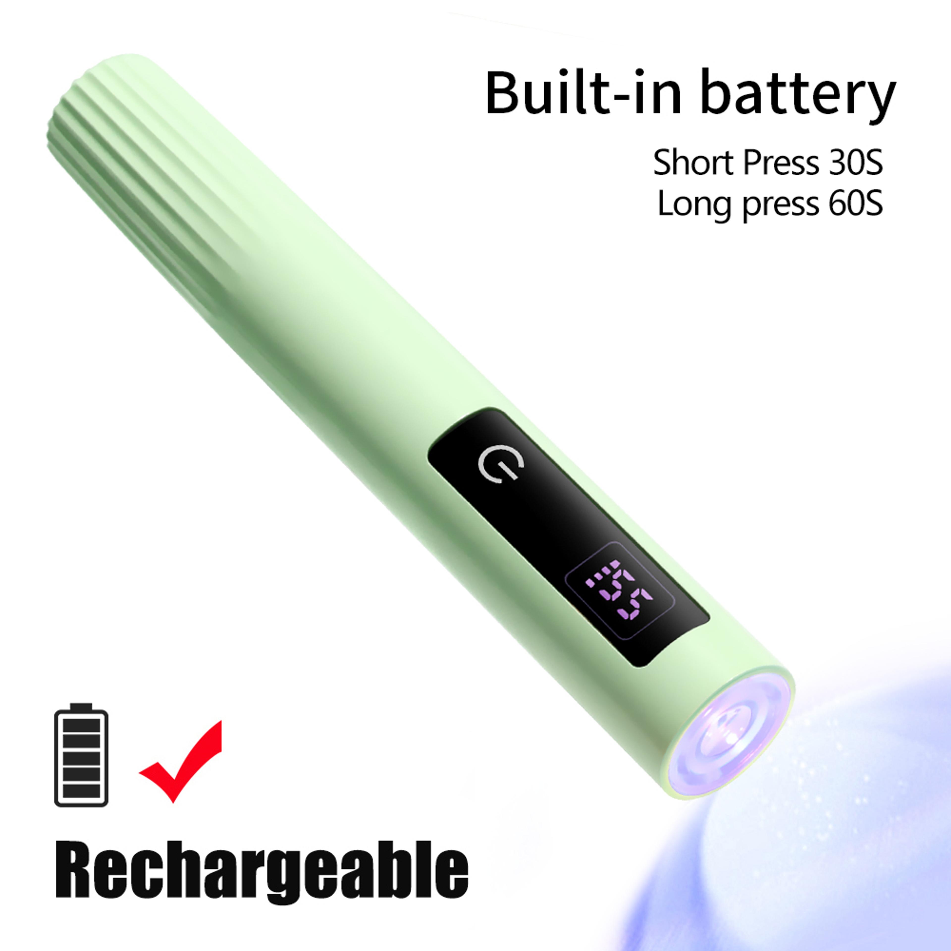 Rechargeable UV Nail Lamp Portable LED Gel Nail Dryer With Touch Timer 6
