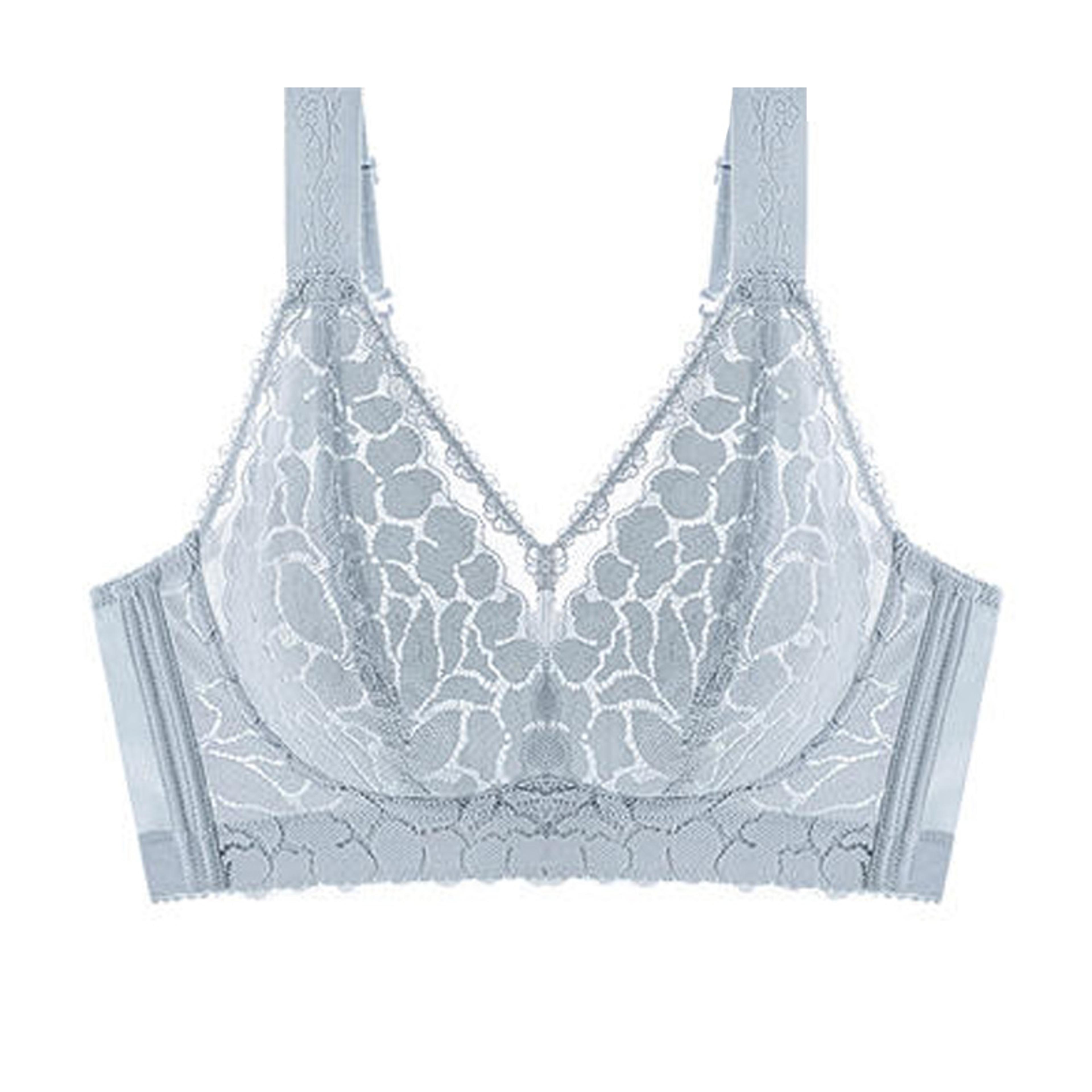 Plus Size Wireless Bra Ultra Thin Summer Comfort Anti Sagging Support Bra 6