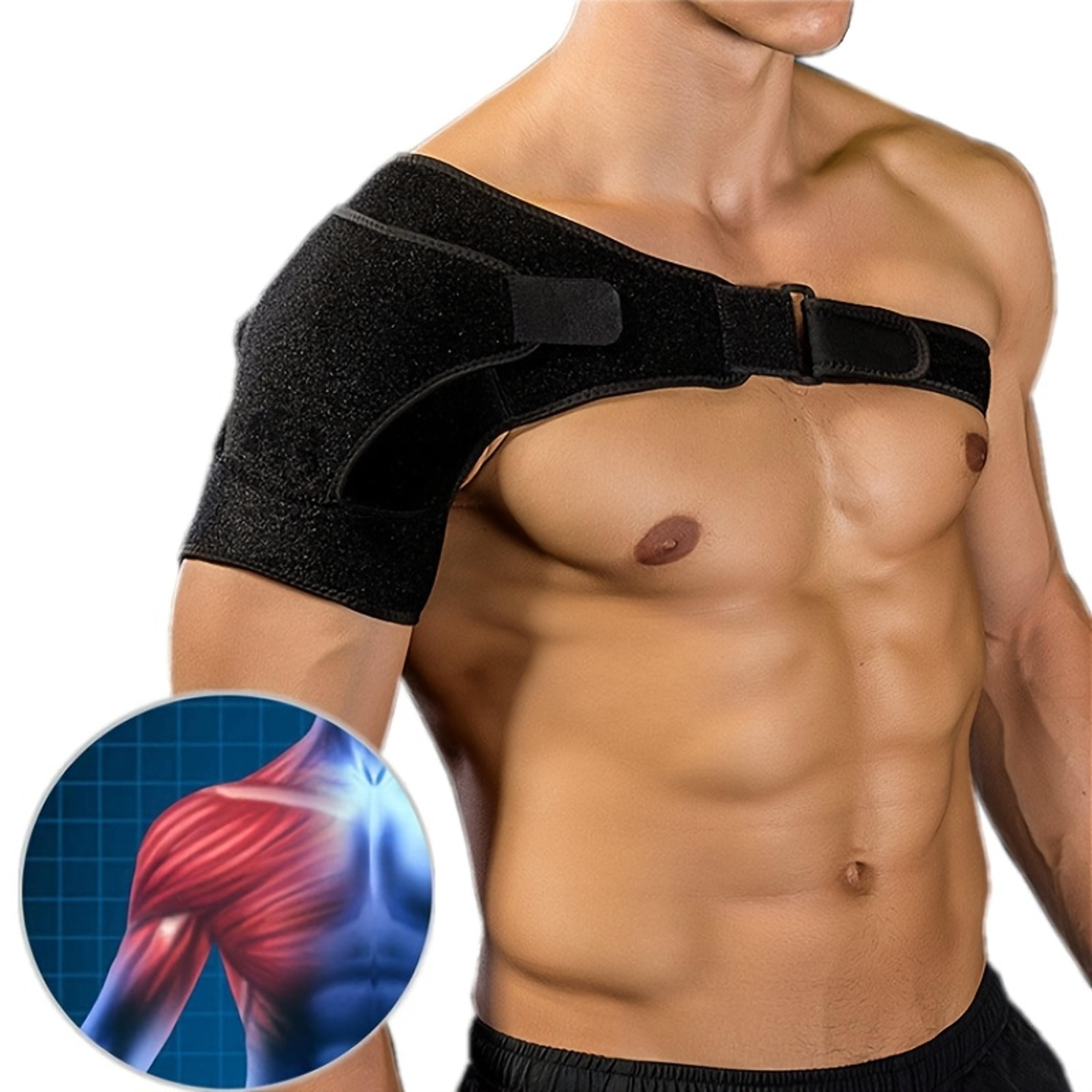 shoulder support brace adjustable compression wrap for sports recovery and joint stability