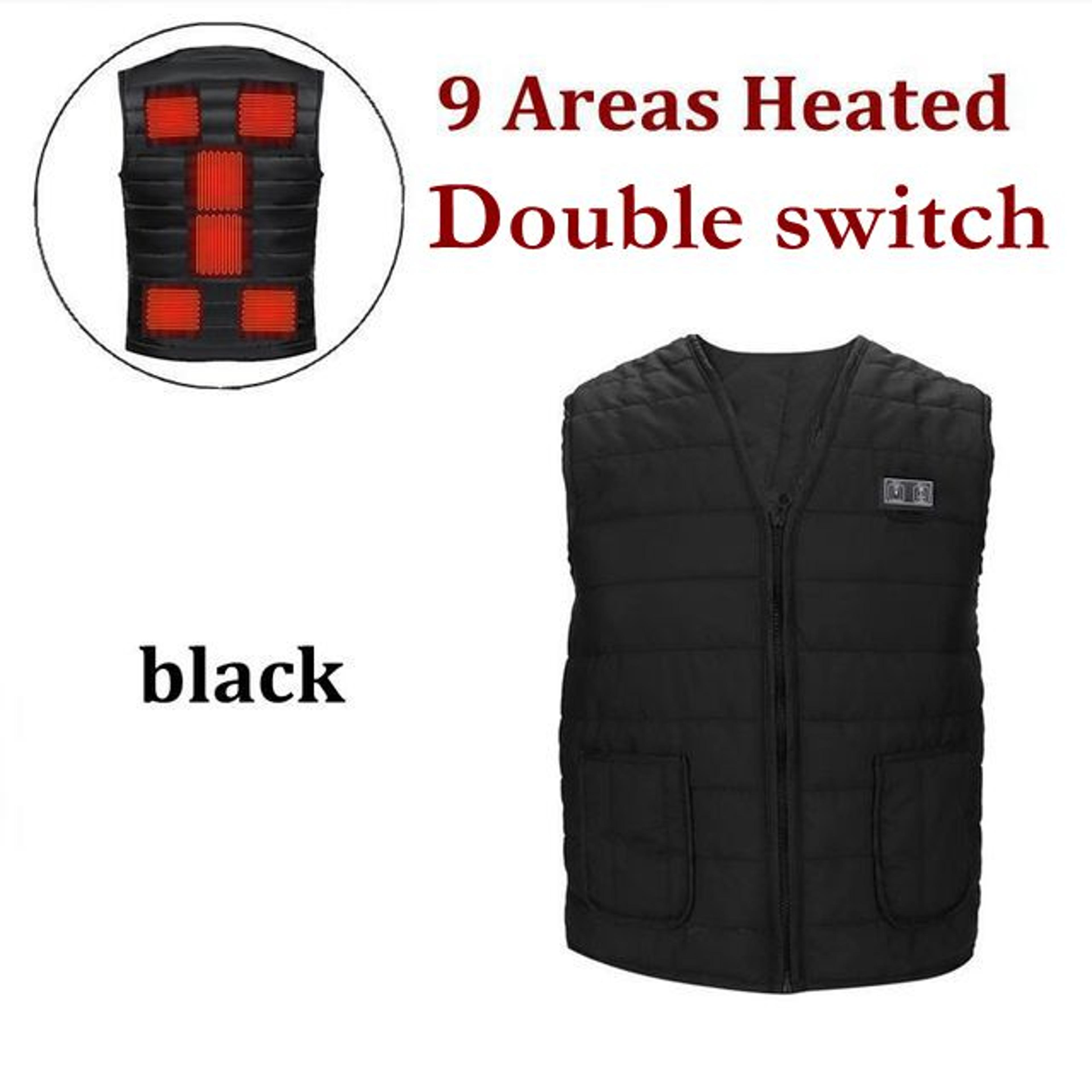 Mens 9Zone Heated Vest With FullZip Front 4