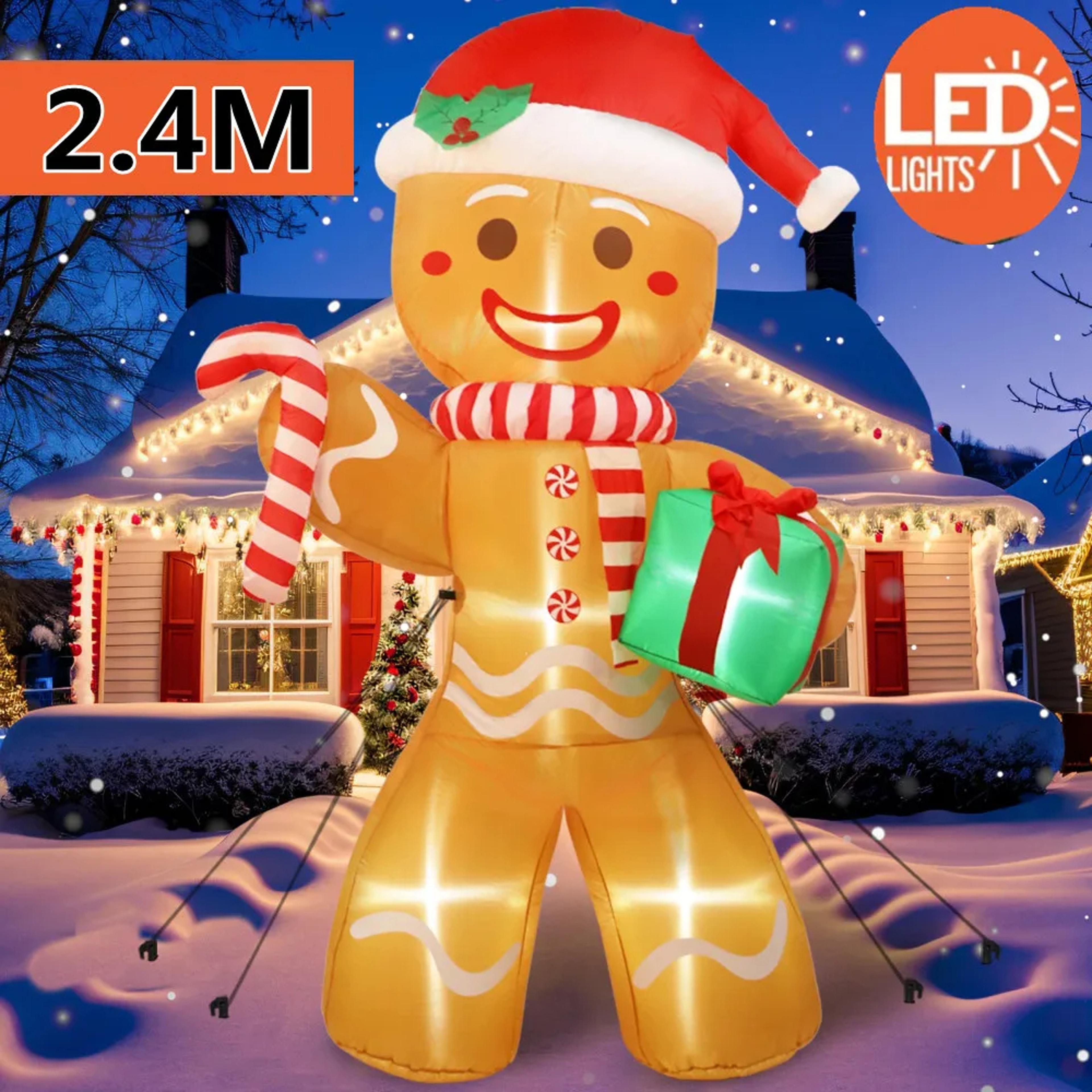 8FT24M Christmas Inflatables Gingerbread Man 5