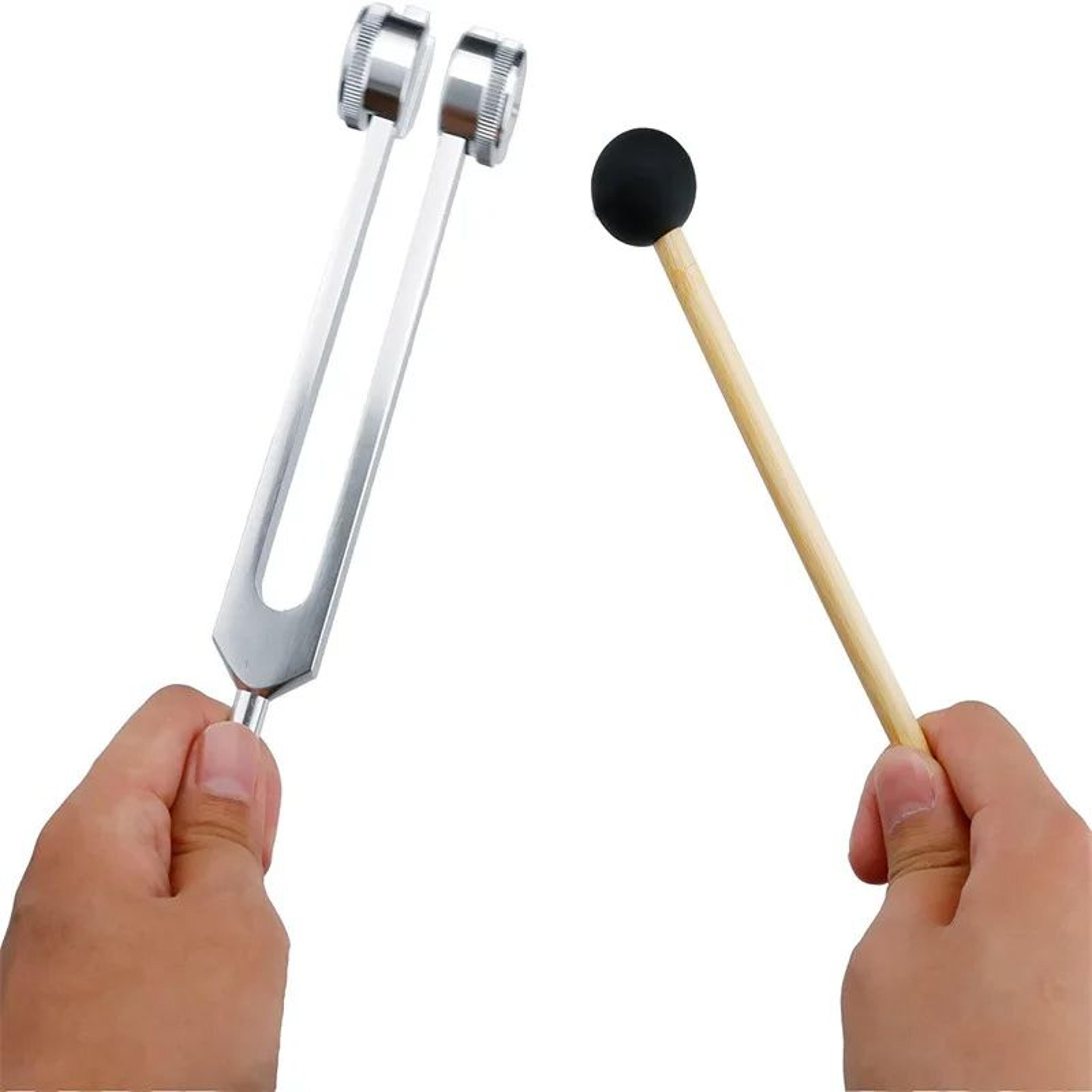 128 Hz Weighted Tuning Fork Set For Sound Therapy Healing Stress Relief BioAcoustic Tuning Fork For 4