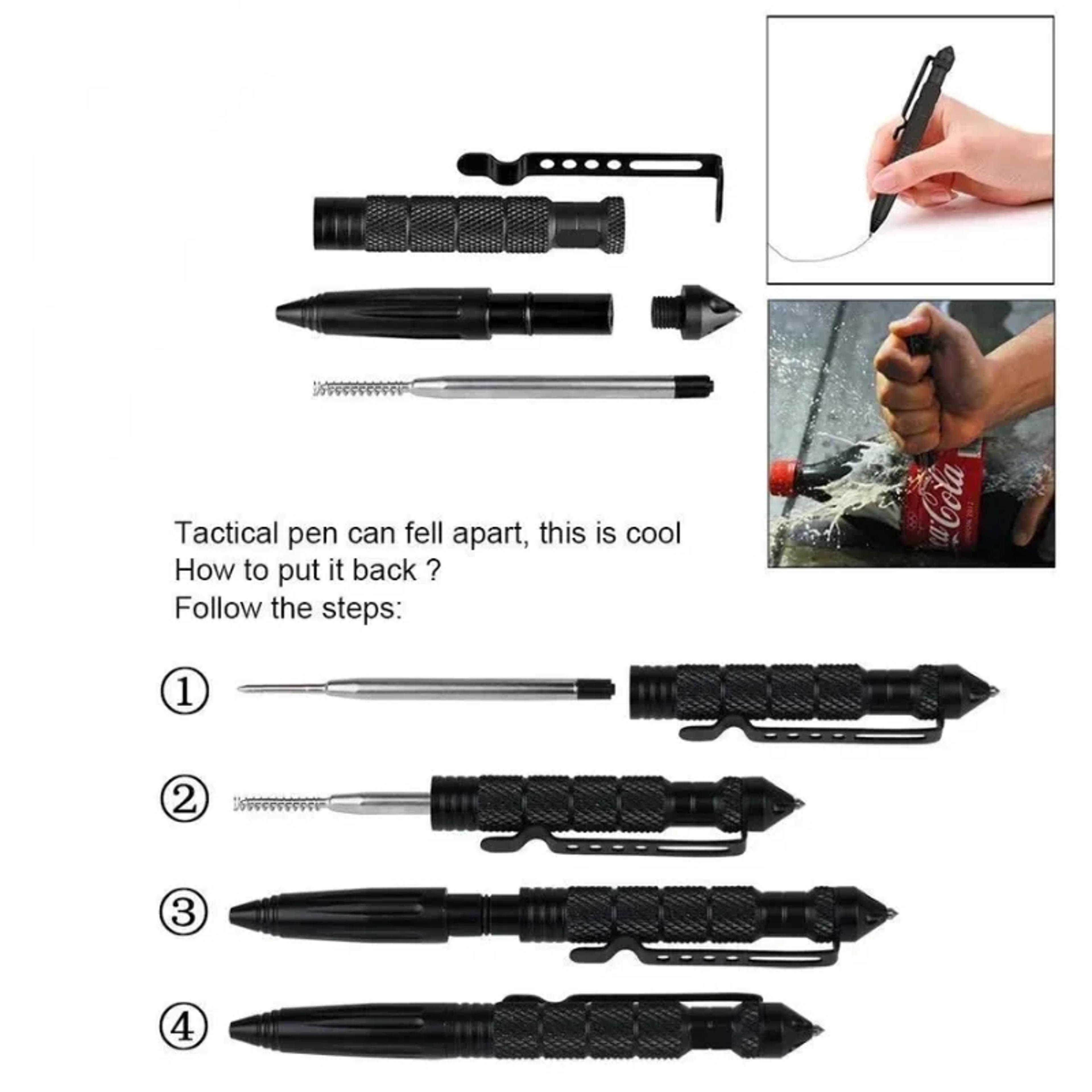 Ultimate Tactical Survival Pen Self Defense  Emergency Escape Tool With Glass Breaker 4