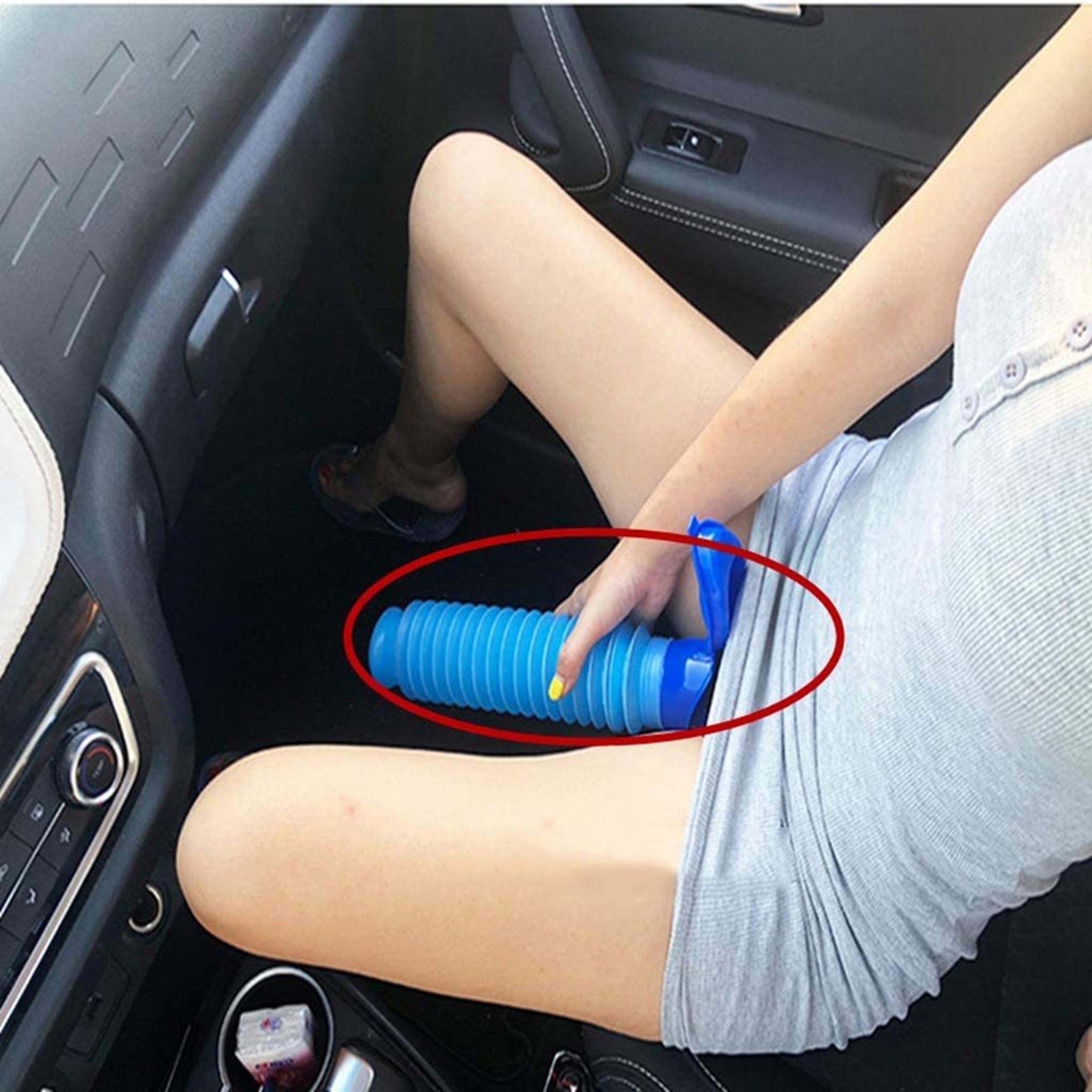 portable travel urinal bottle reusable emergency toilet for car camping and outdoor use