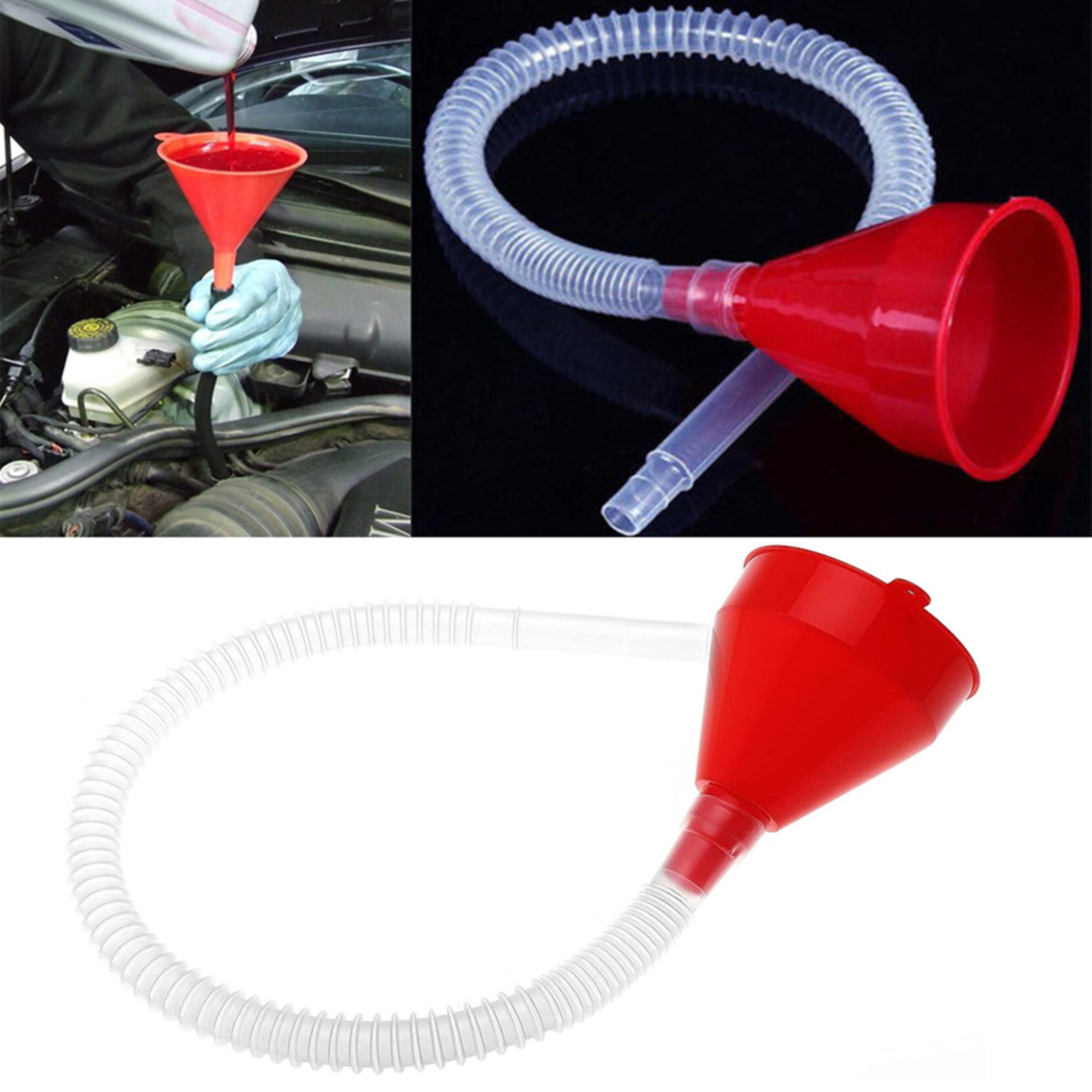 Telescopic Car Fuel Funnel With Detachable Hose For Oil Gasoline  Engine Refills 1