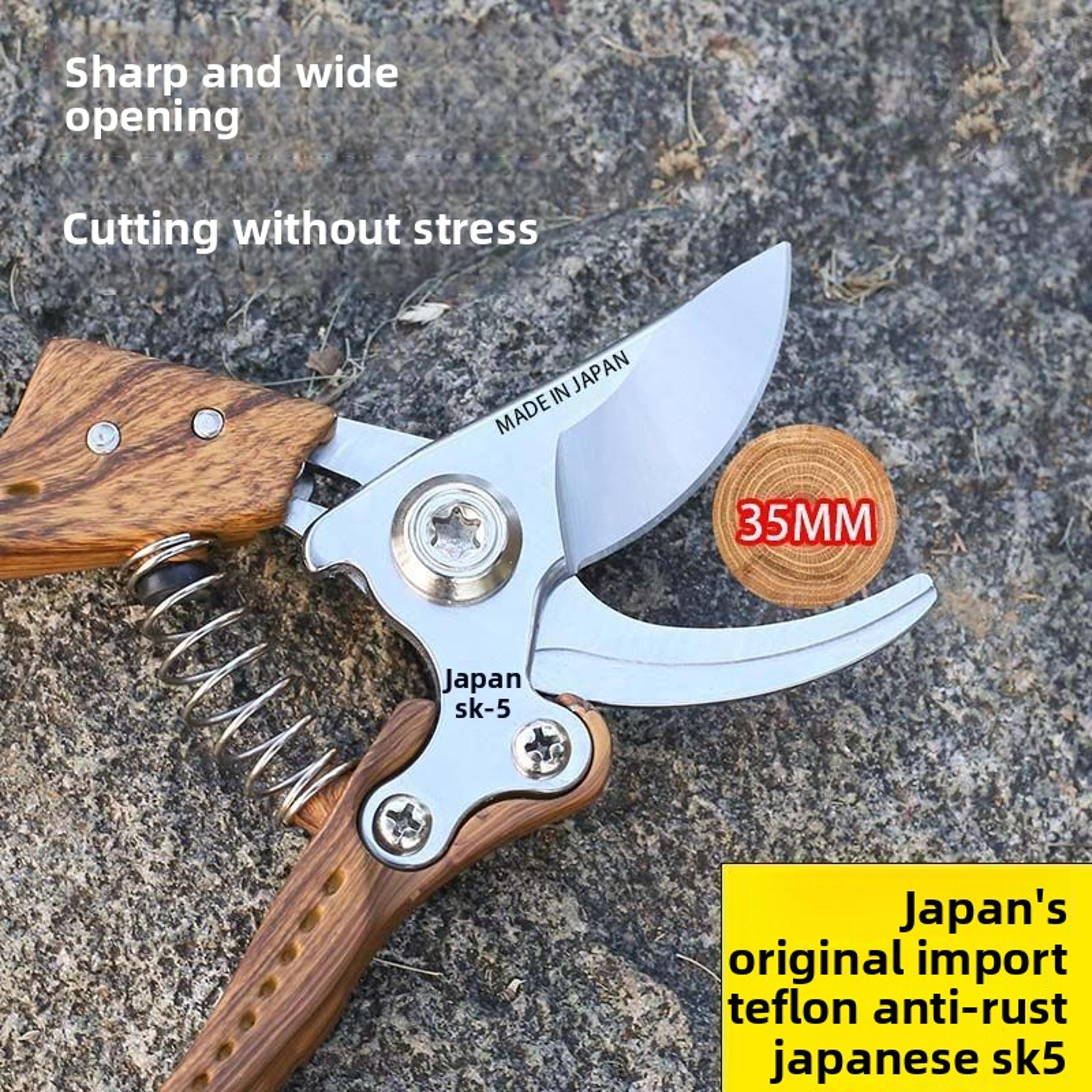 SK5 Steel Heavy Duty Pruning Shears For Fruit Trees Flowers  Thick Branches 2