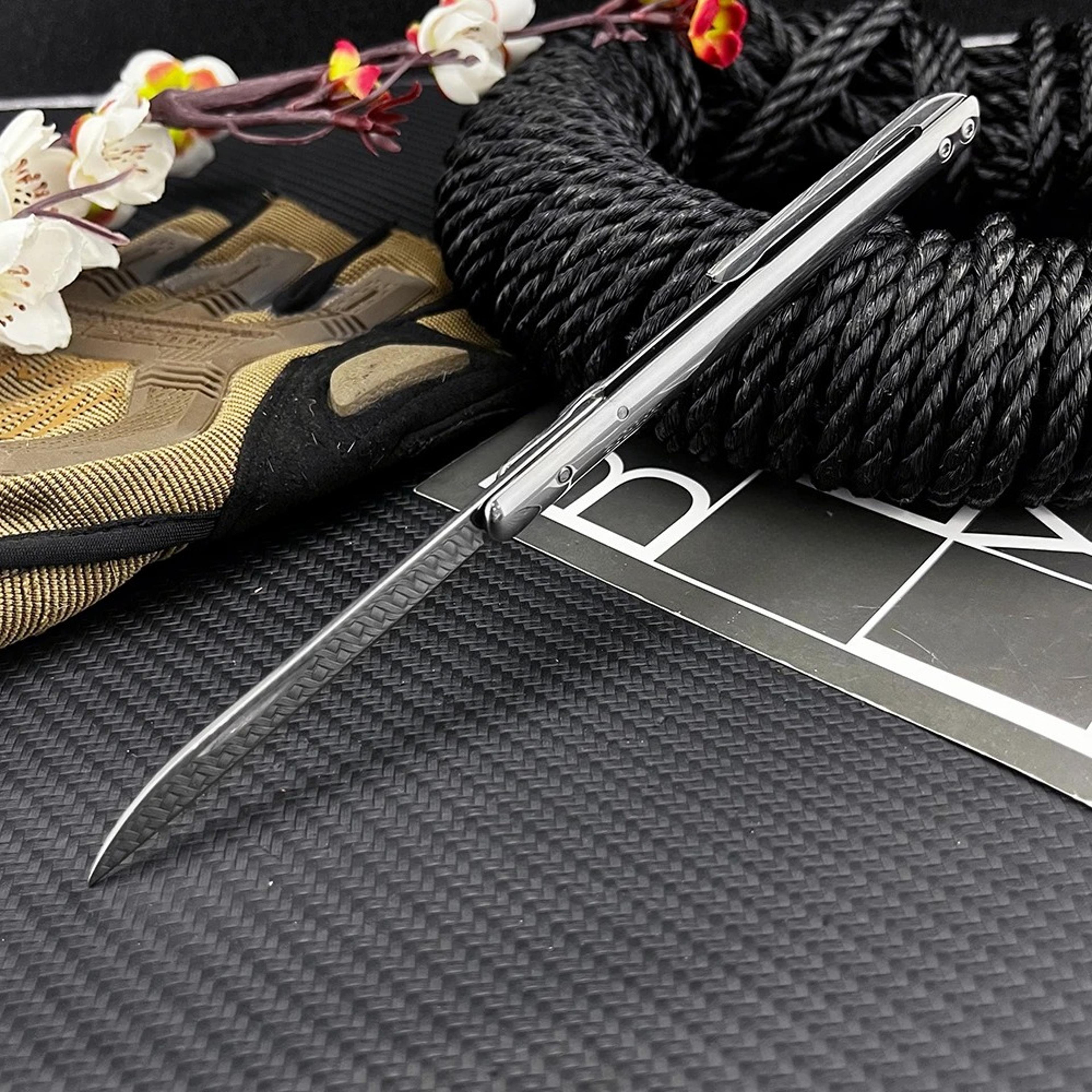 premium outdoor survival knife & multipurpose camping tool portable hiking fishing knife & folding pocket knife