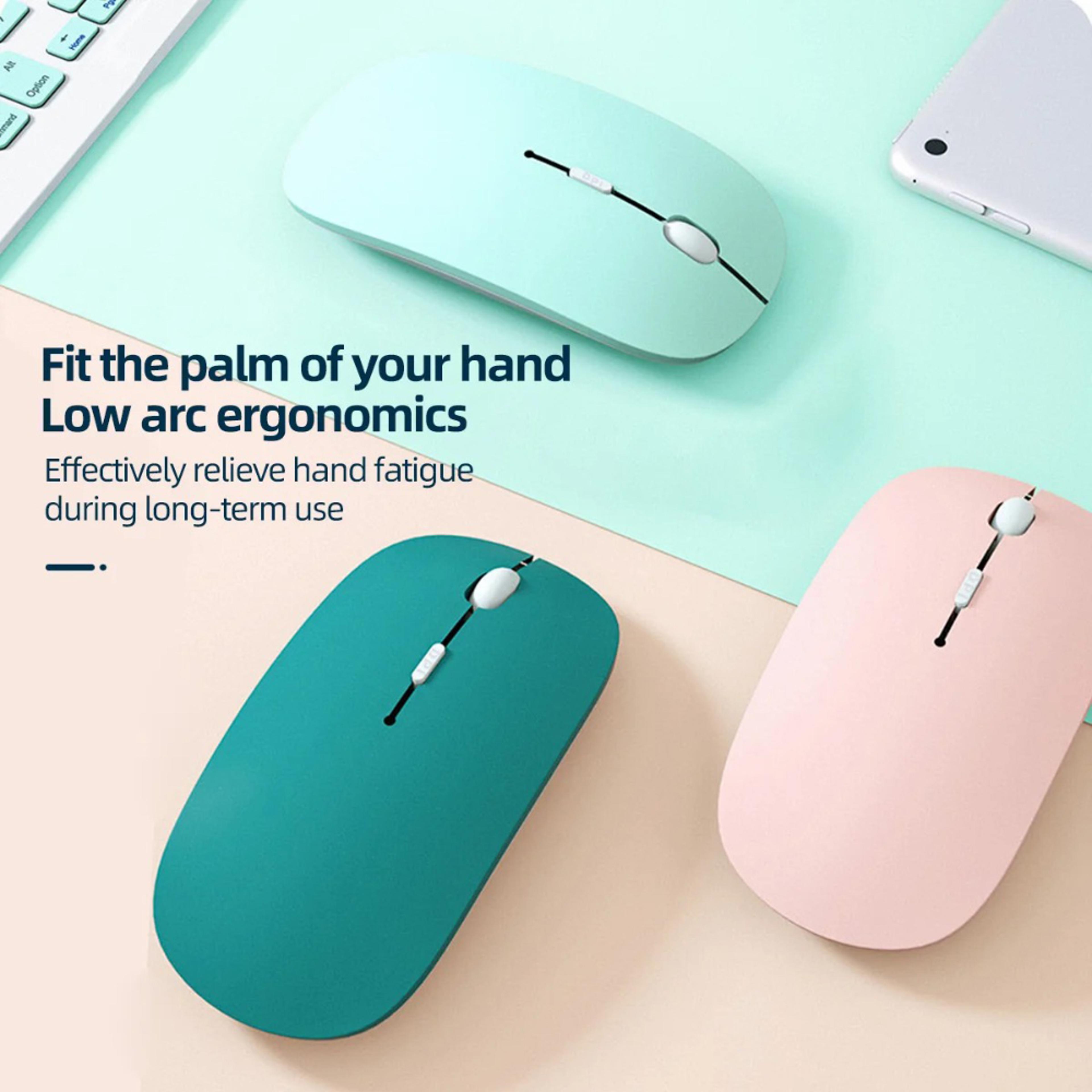 Marcaron Universal Bluetooth Silent Mouse Wireless Noiseless Optical Mouse For Laptop Tablet  PC 1