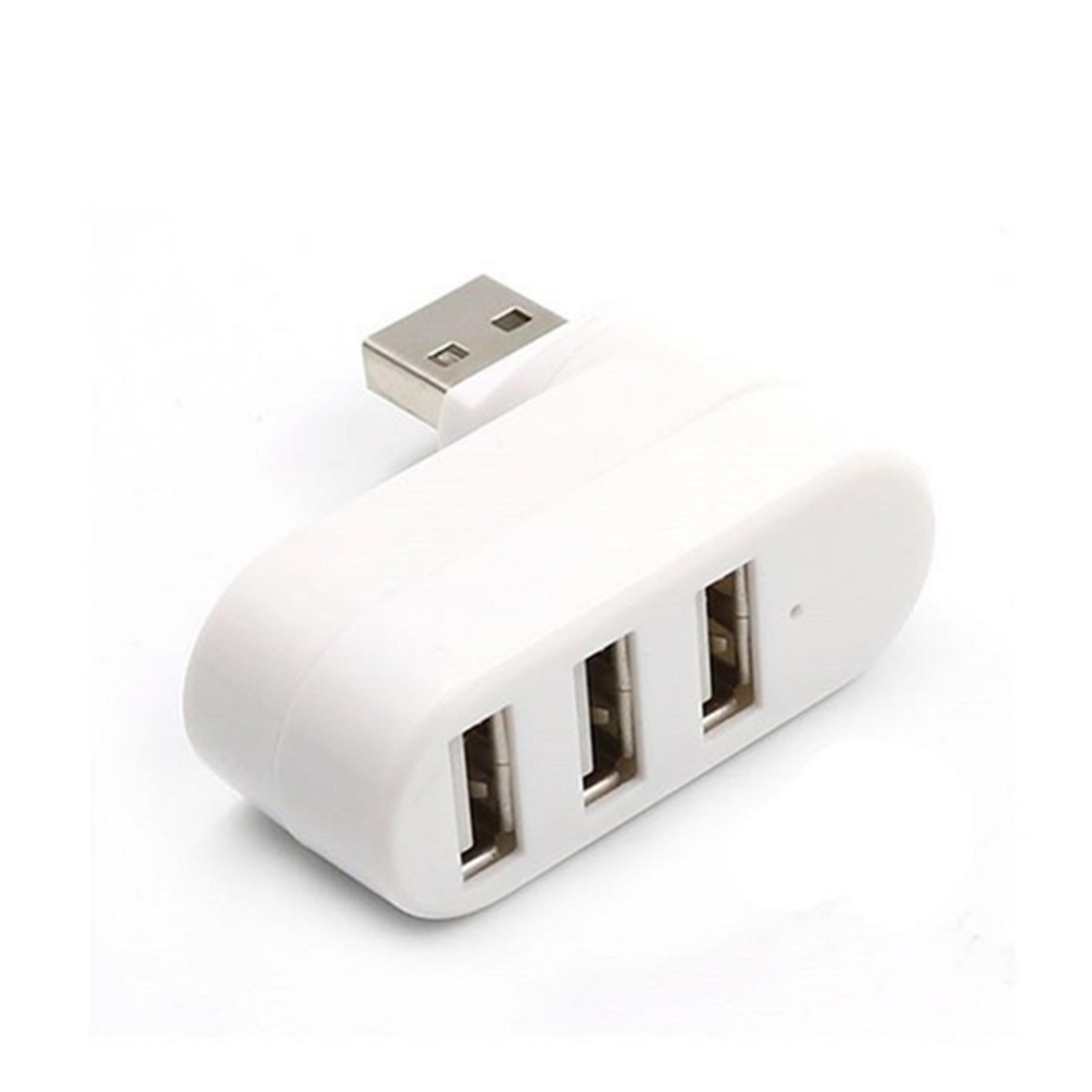 Premium Rotatable USB Hub Adapter 3 Port High Speed USB Splitter For PC Laptop  Mac Accessories 5