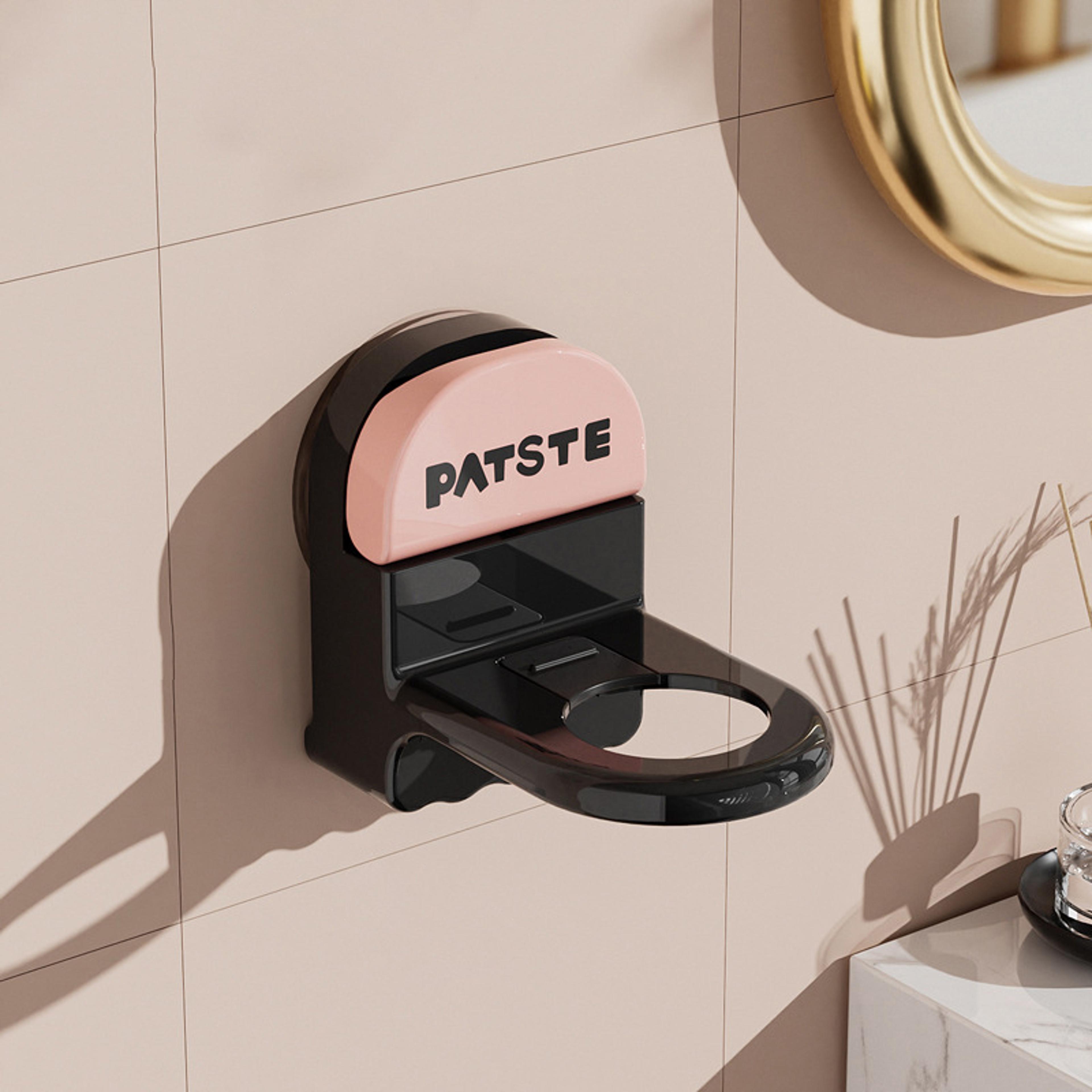 Premium Wall Mounted Shower Gel Bottle Holder  Adjustable Shampoo Bottle Rack Space Saving Bathroom
