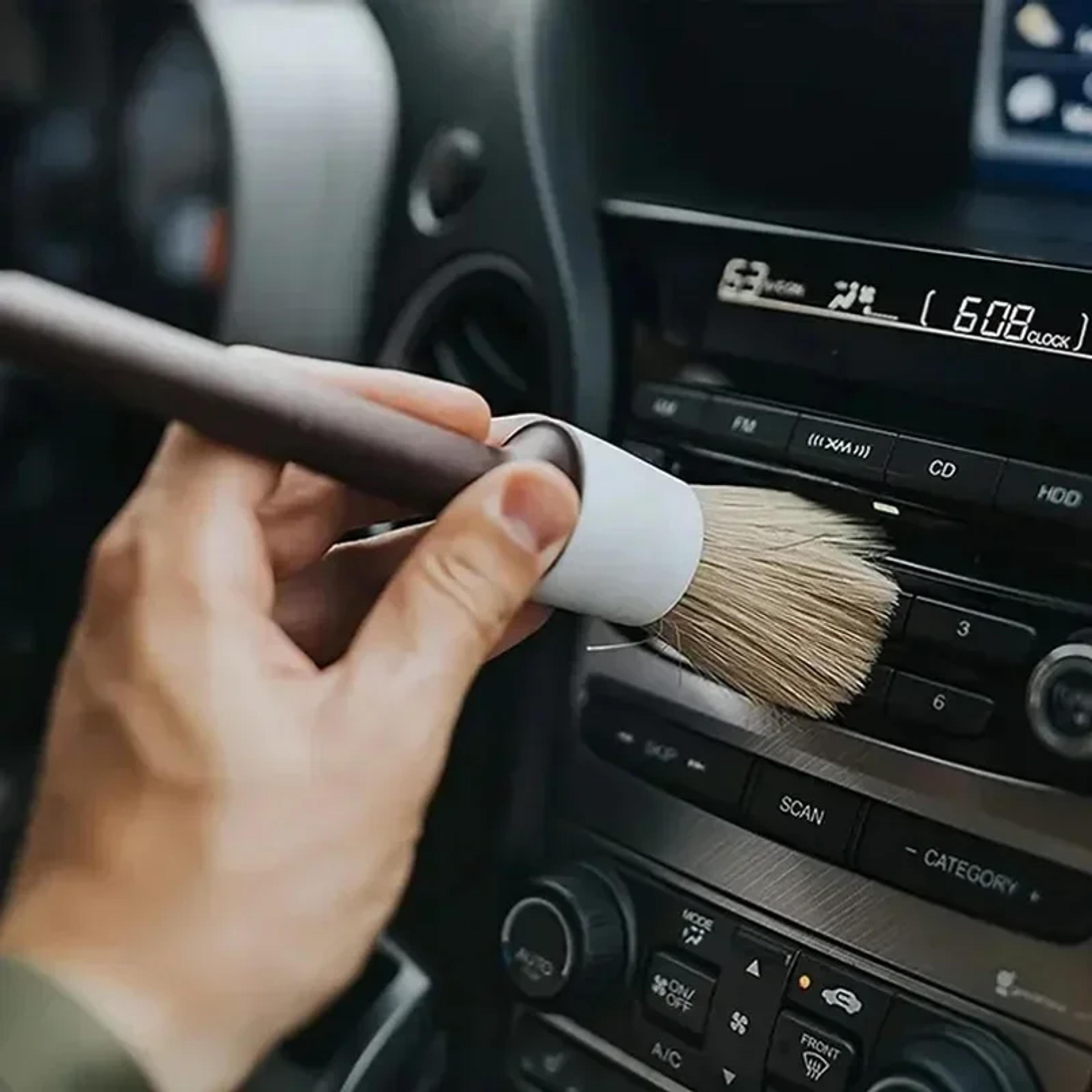 Premium Car Detailing Brush Set Soft Boar Hair Bristle Car Cleaning Brush Kit 2