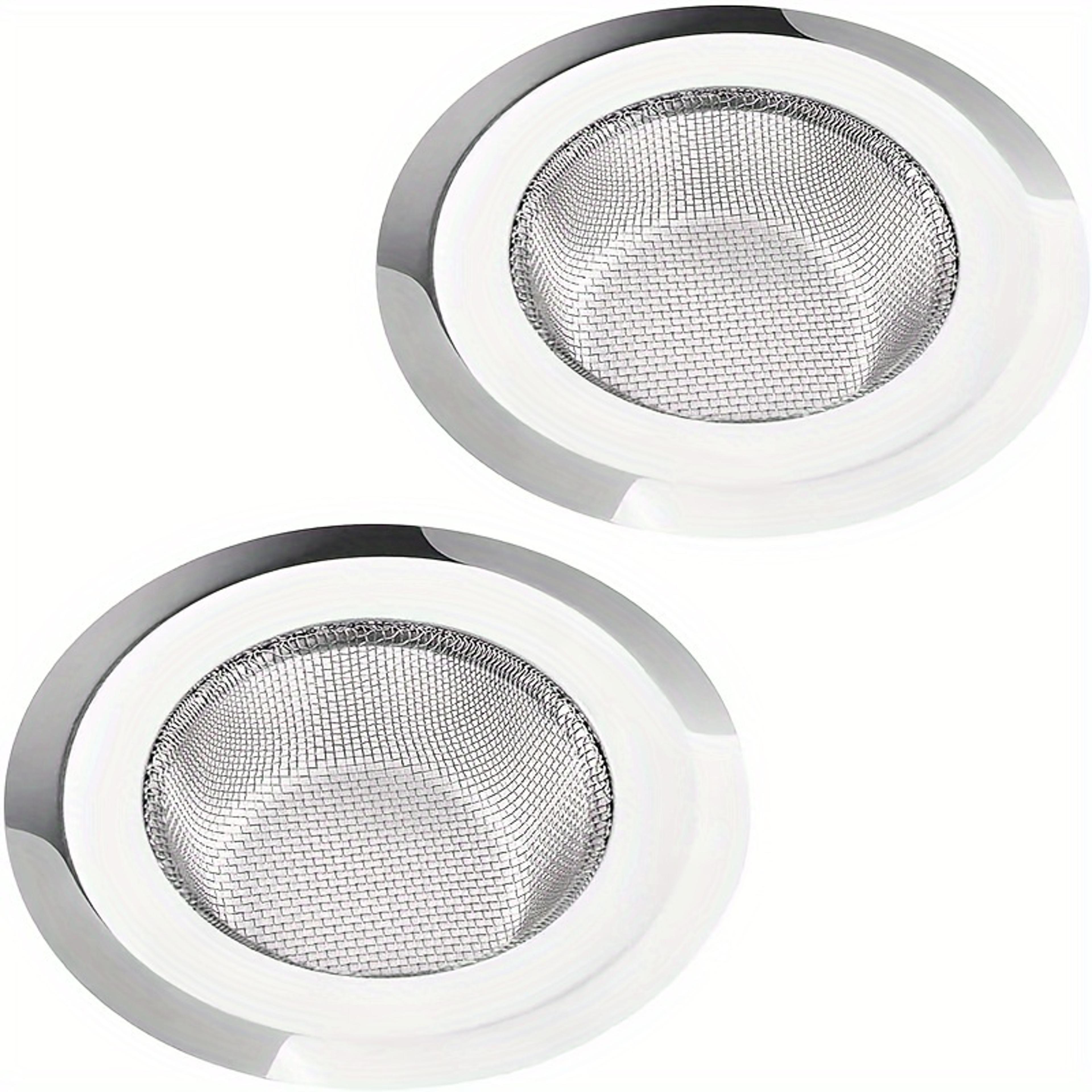 Wide Rim Stainless Steel Sink Drain Strainer Set Kitchen Sink Strainer Food Catcher 2