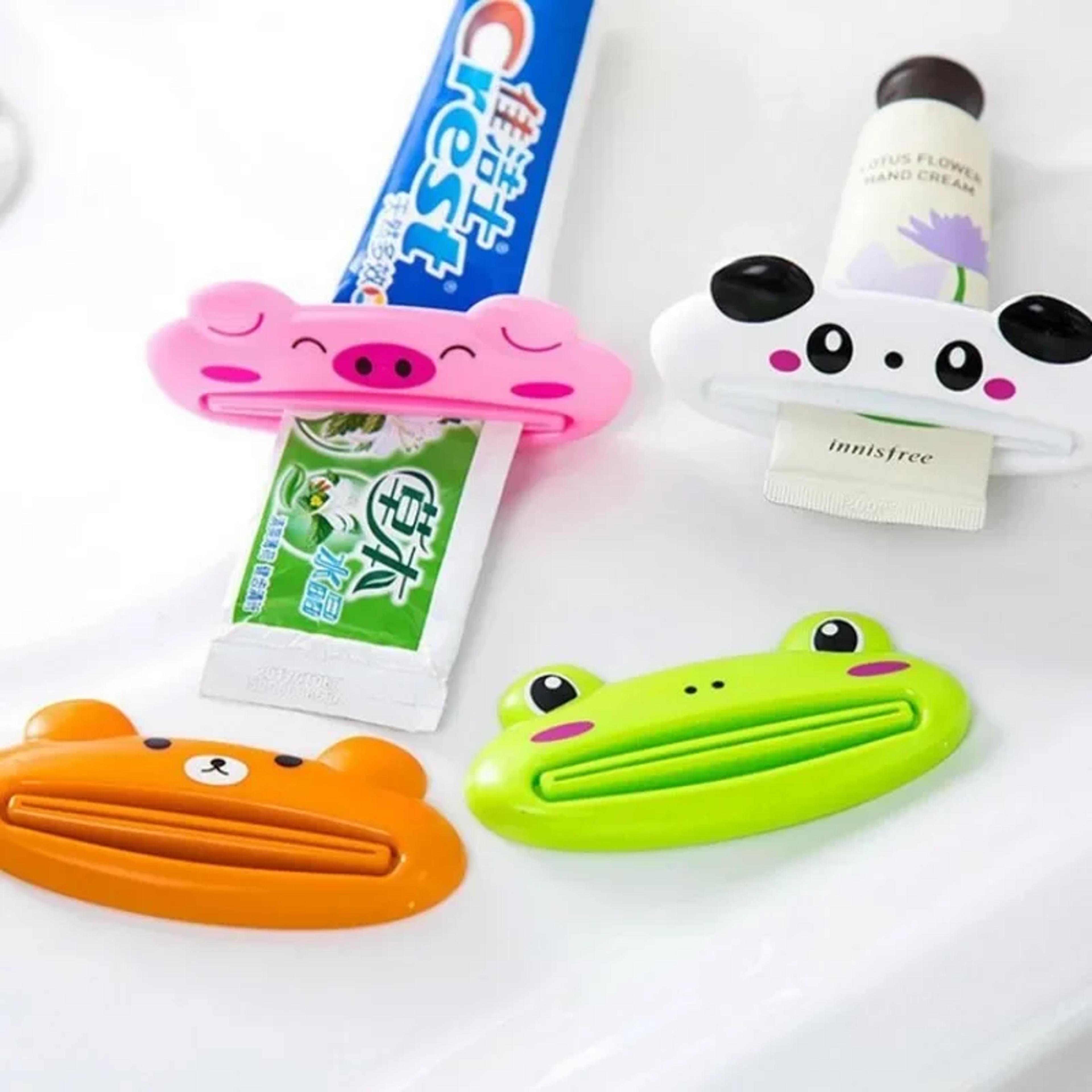 Cute Animal Toothpaste Tube Squeezer Fun Kids Toothpaste Dispenser For Bathroom 3