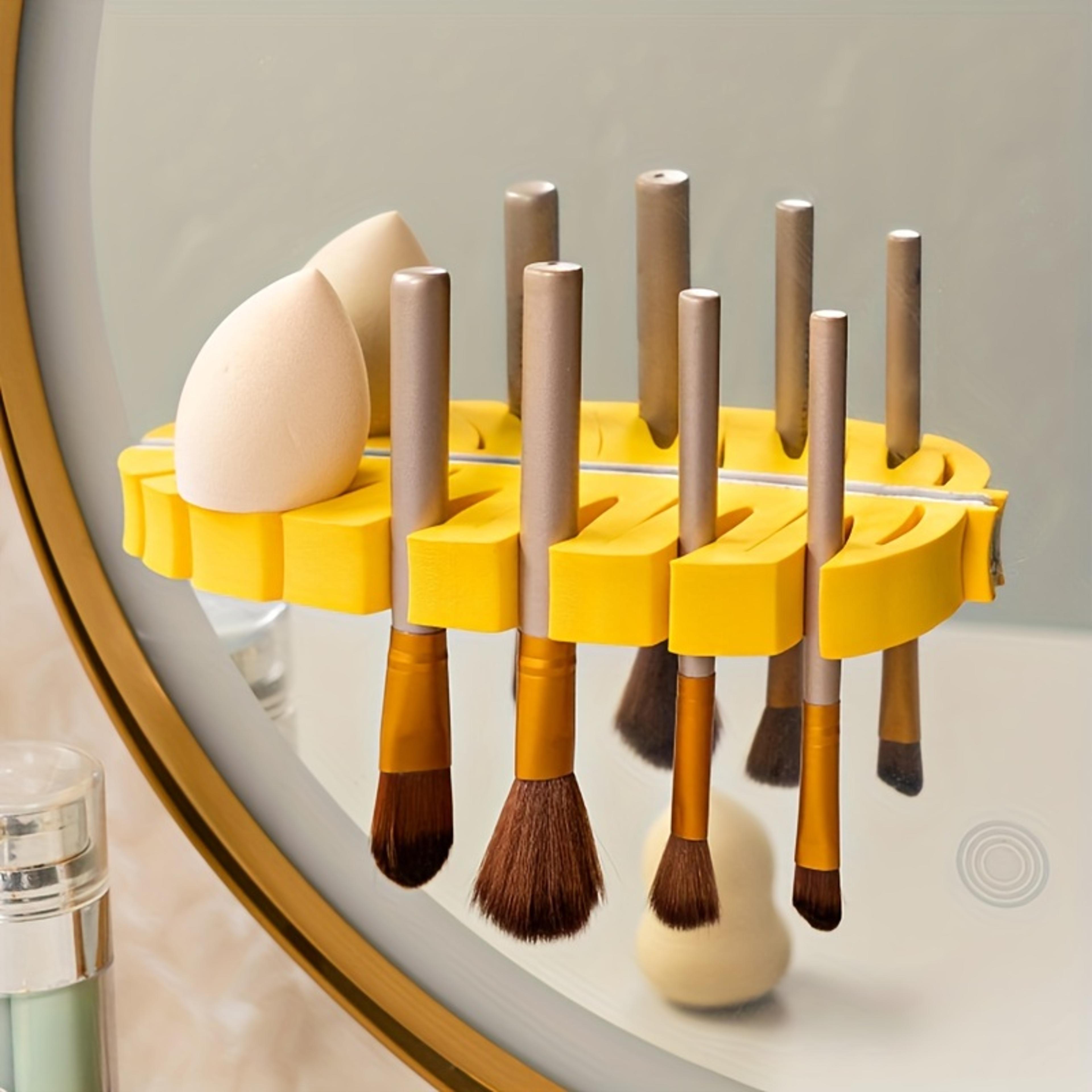 LeafFlow Bathroom Organizer  Makeup Brush Holder With Self Draining Rack 2