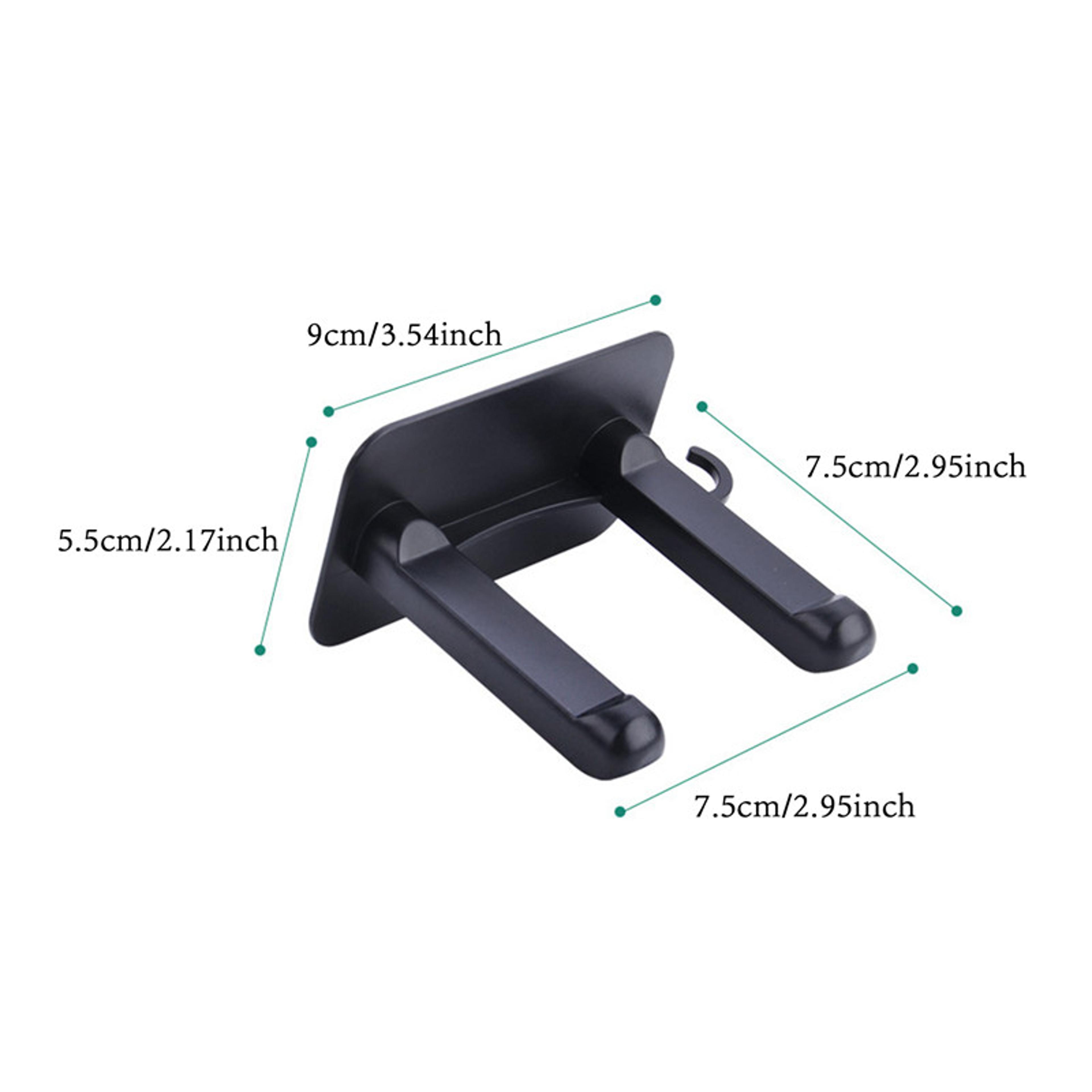 Hair Dryer Wall Mount Organizer With Phone Shelf Towel Hook  Bathroom Storage Rack 4