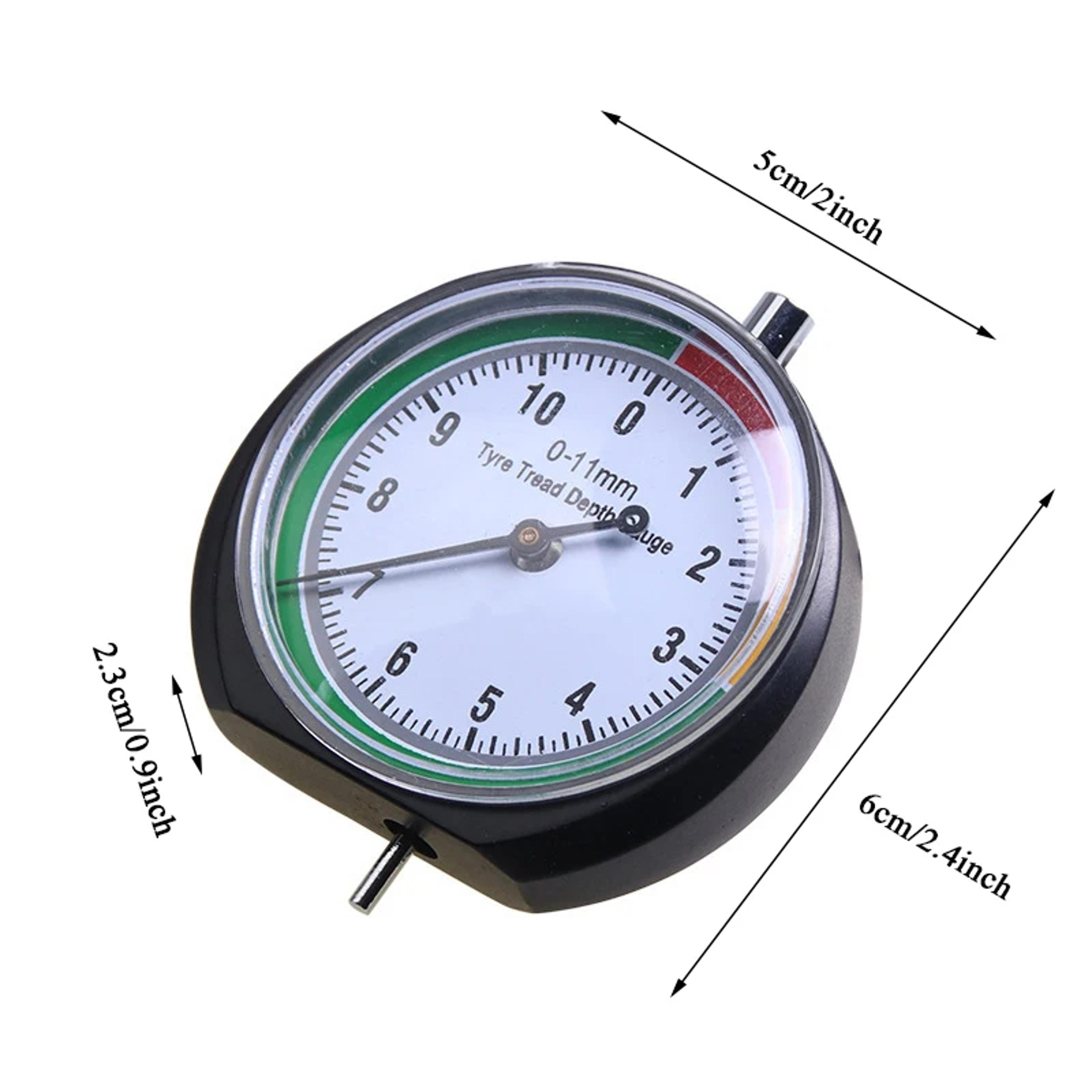 Precision Tire Tread Depth Gauge Kit High Accuracy Tire Wear Measuring Tool With Storage Bag 5