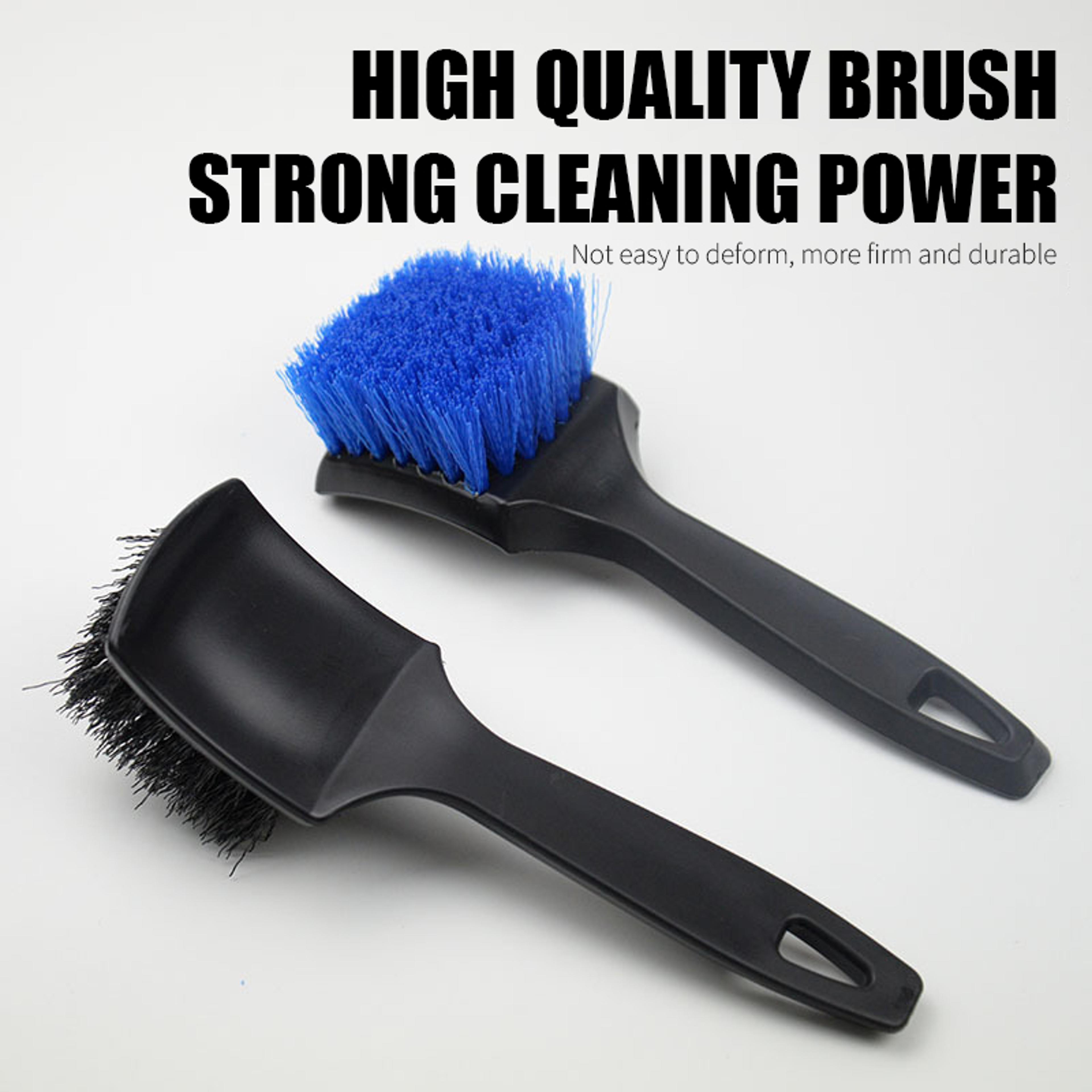 ProGrip Wheel  Tire Cleaning Brush Hard Bristle Rim And Wheel Hub Scrubber 7