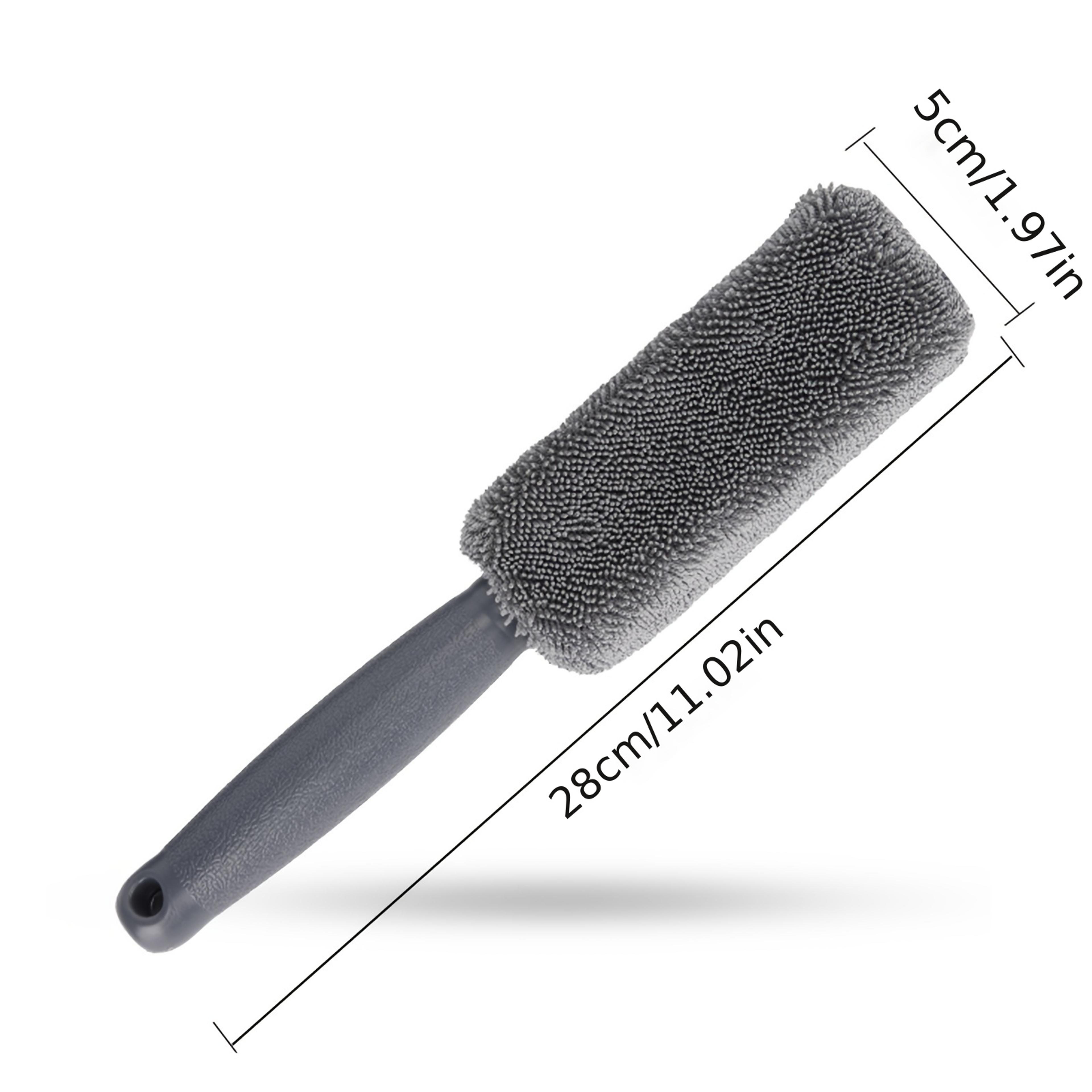 Premium Microfiber Car Tire Brush  Tire Detailing Wheel Rim Cleaner 2