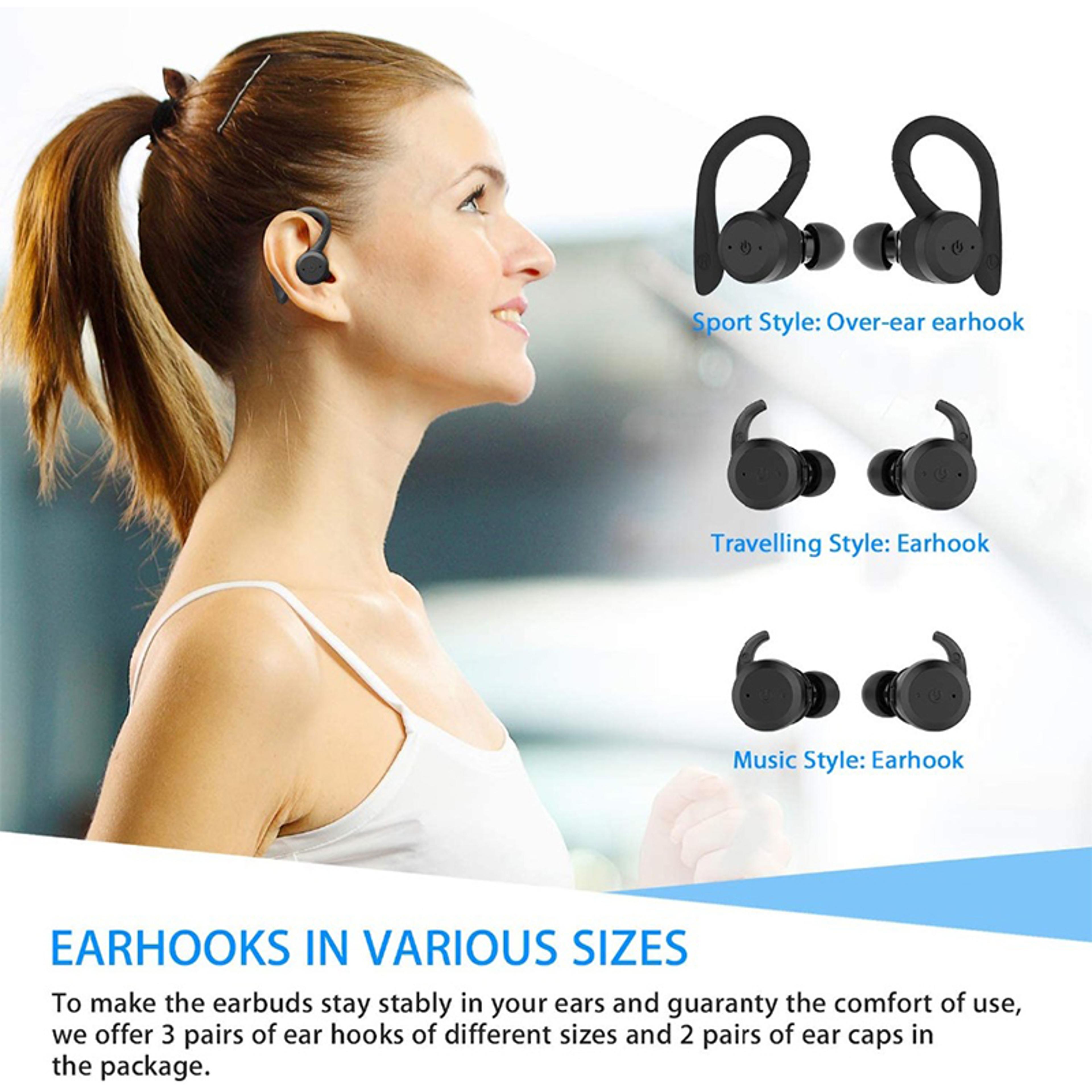 AquaBeat Pro Waterproof Bluetooth Earbuds With Playtime 4