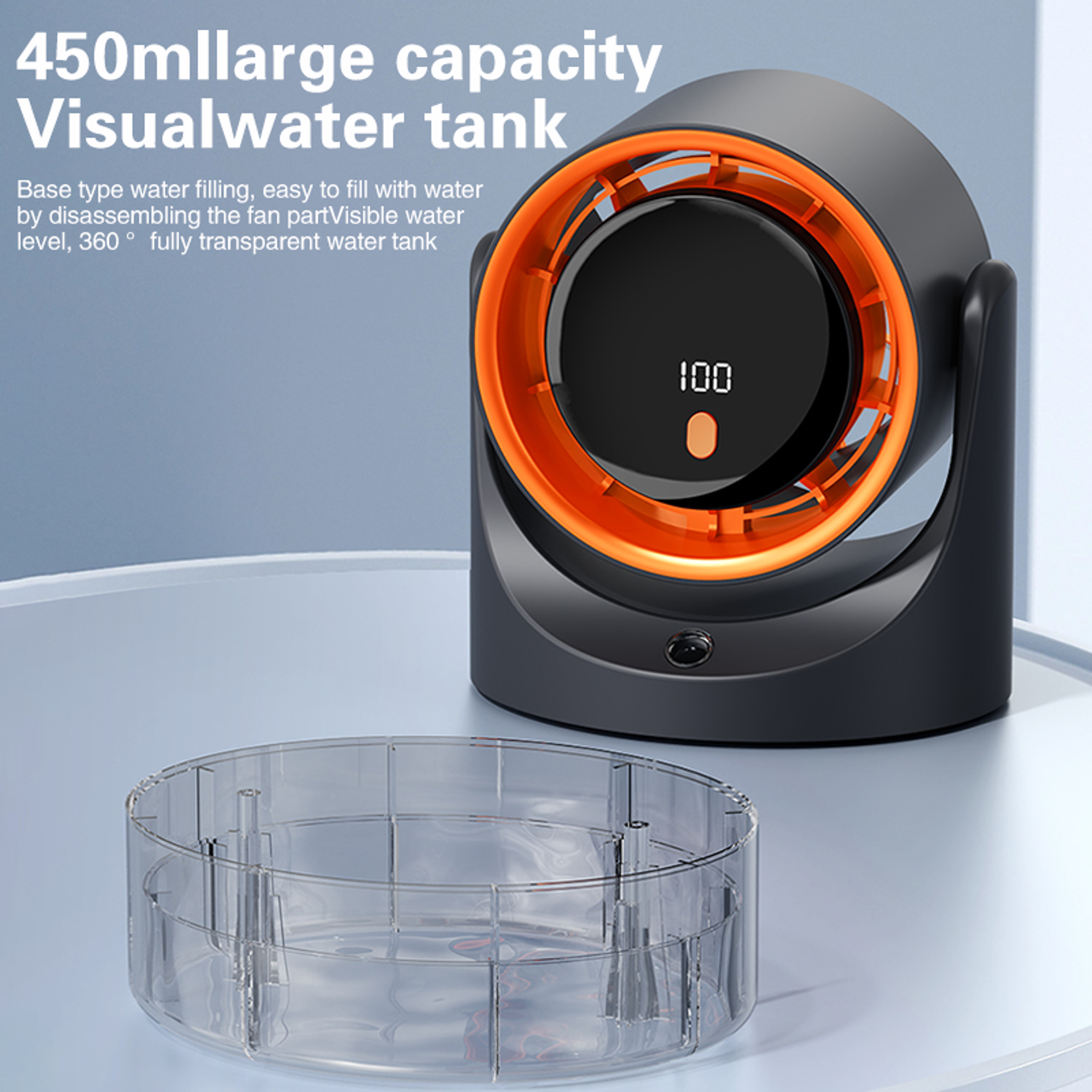 Portable Personal Mini Mist Fan  Humidifying Circulating Fan With Adjustable 360 Cooling Compact Po 3