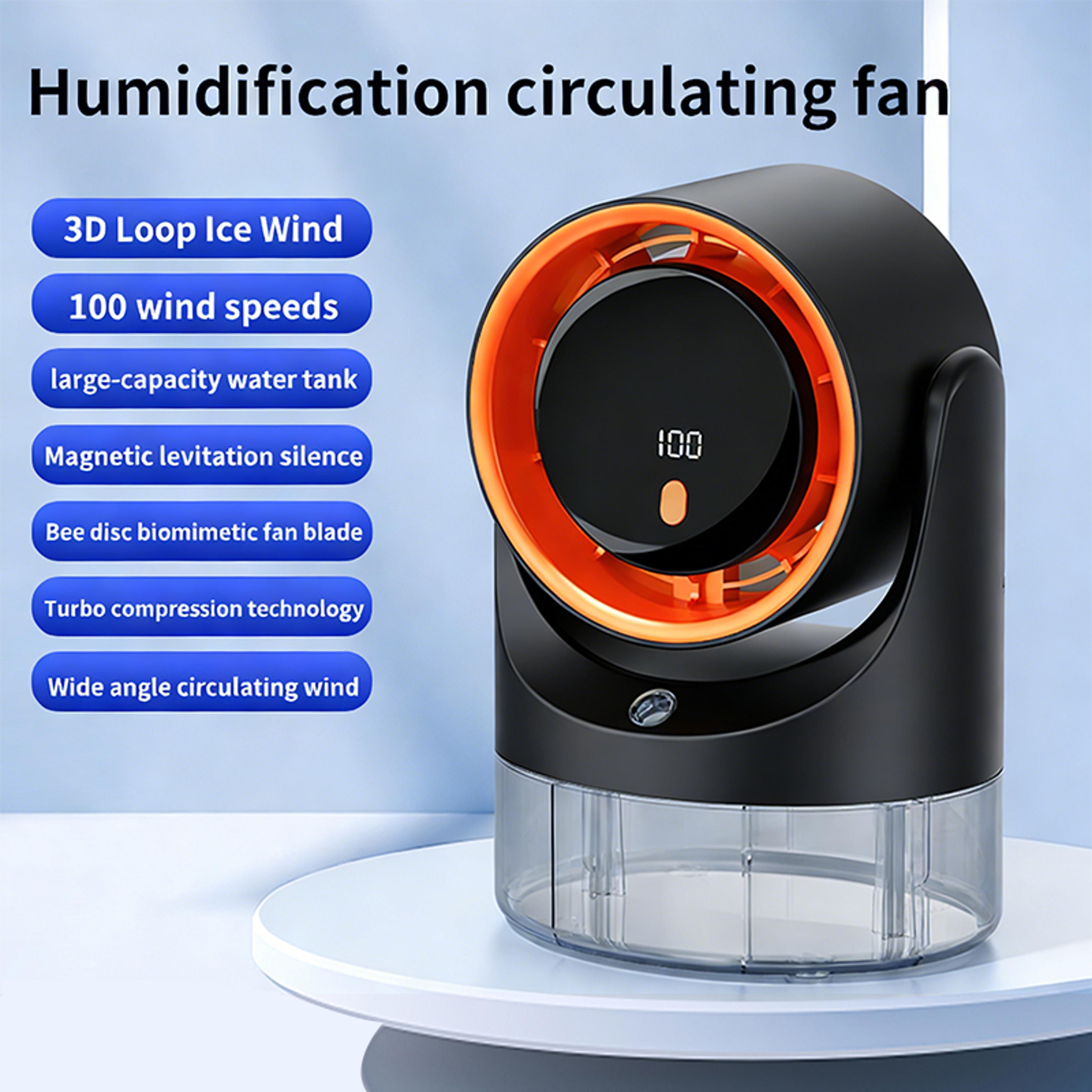 Portable Personal Mini Mist Fan  Humidifying Circulating Fan With Adjustable 360 Cooling Compact Po 6